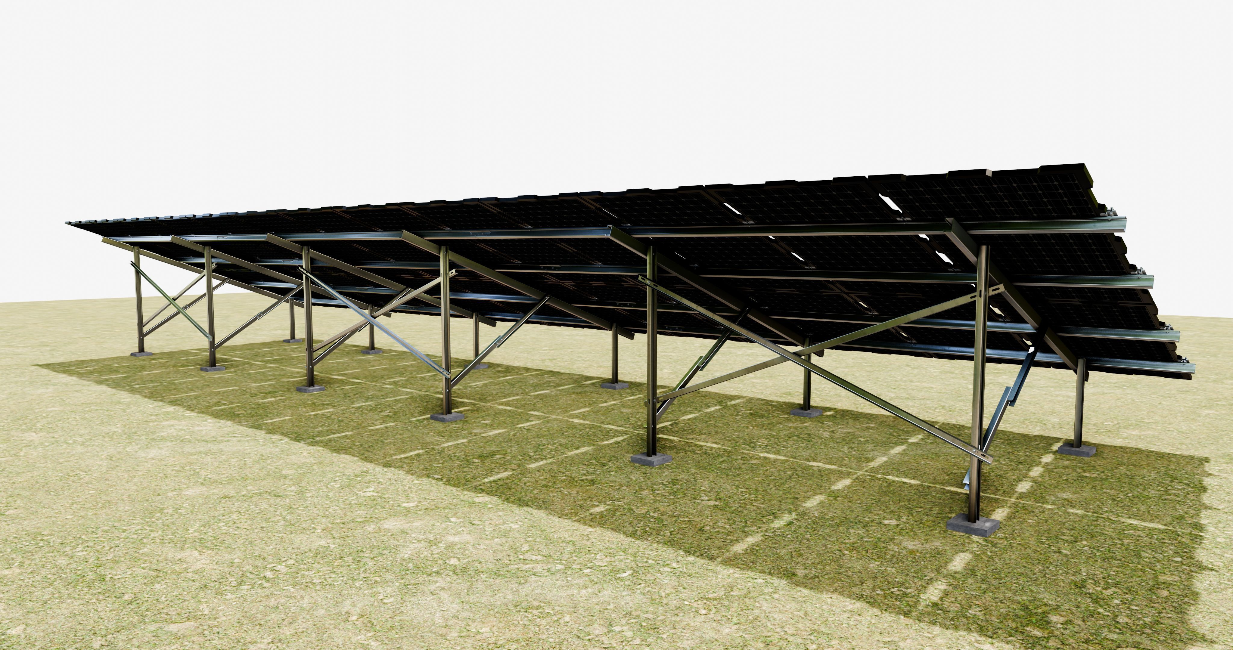 Sample Assembly for New Framed Solar Panel 3D model_3