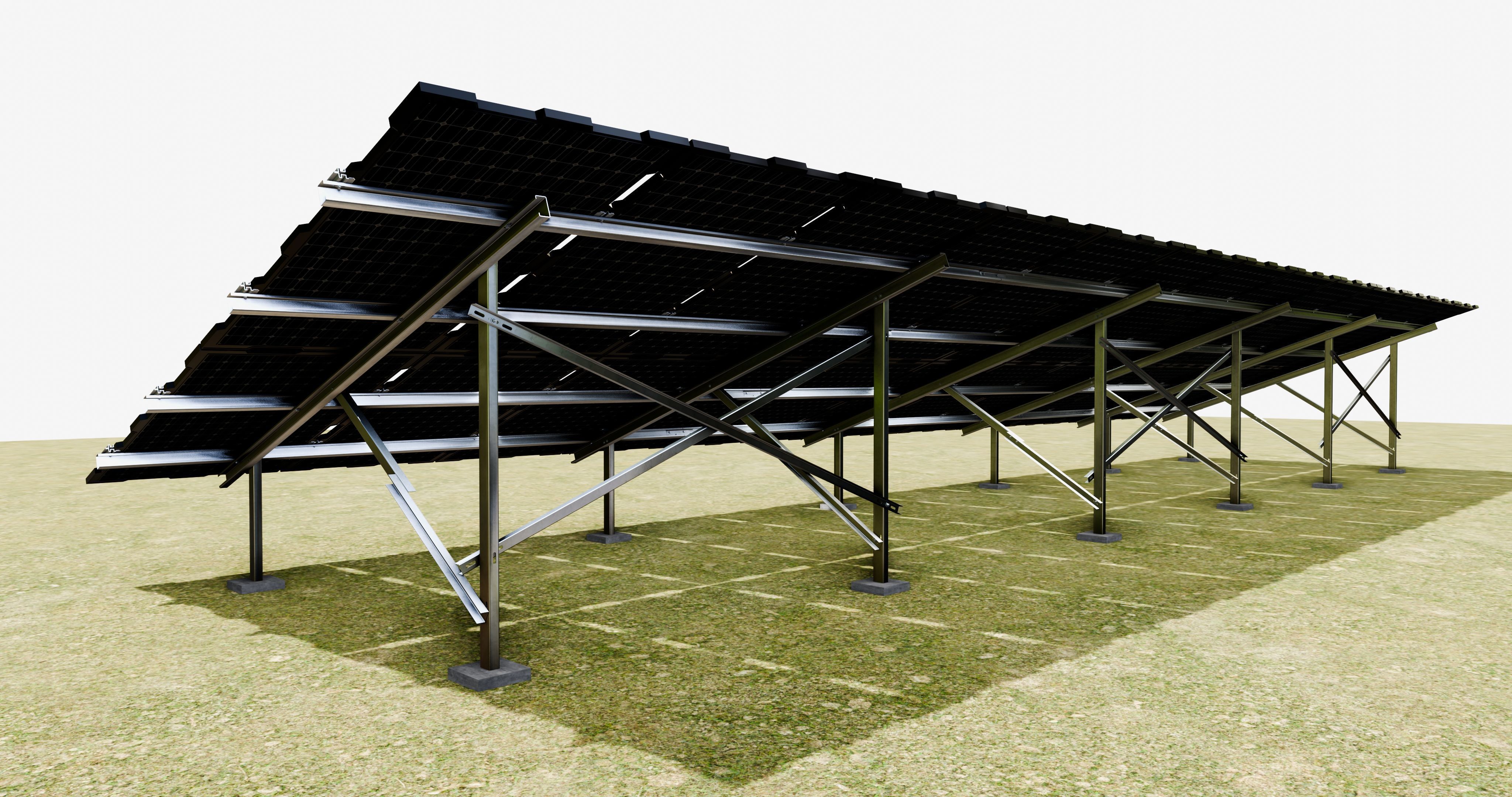 Sample Assembly for New Framed Solar Panel 3D model_4