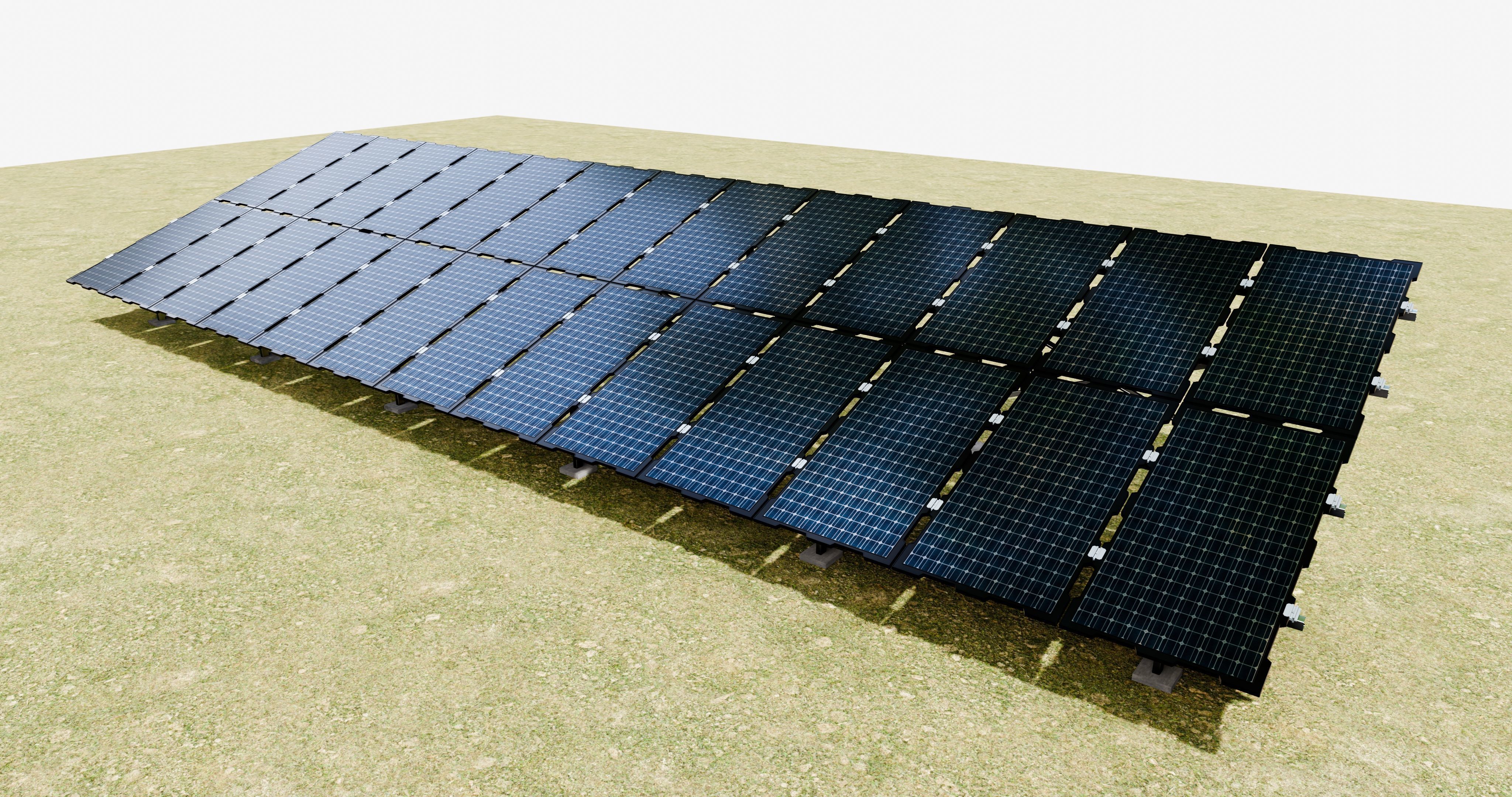 Sample Assembly for New Framed Solar Panel 3D model_2