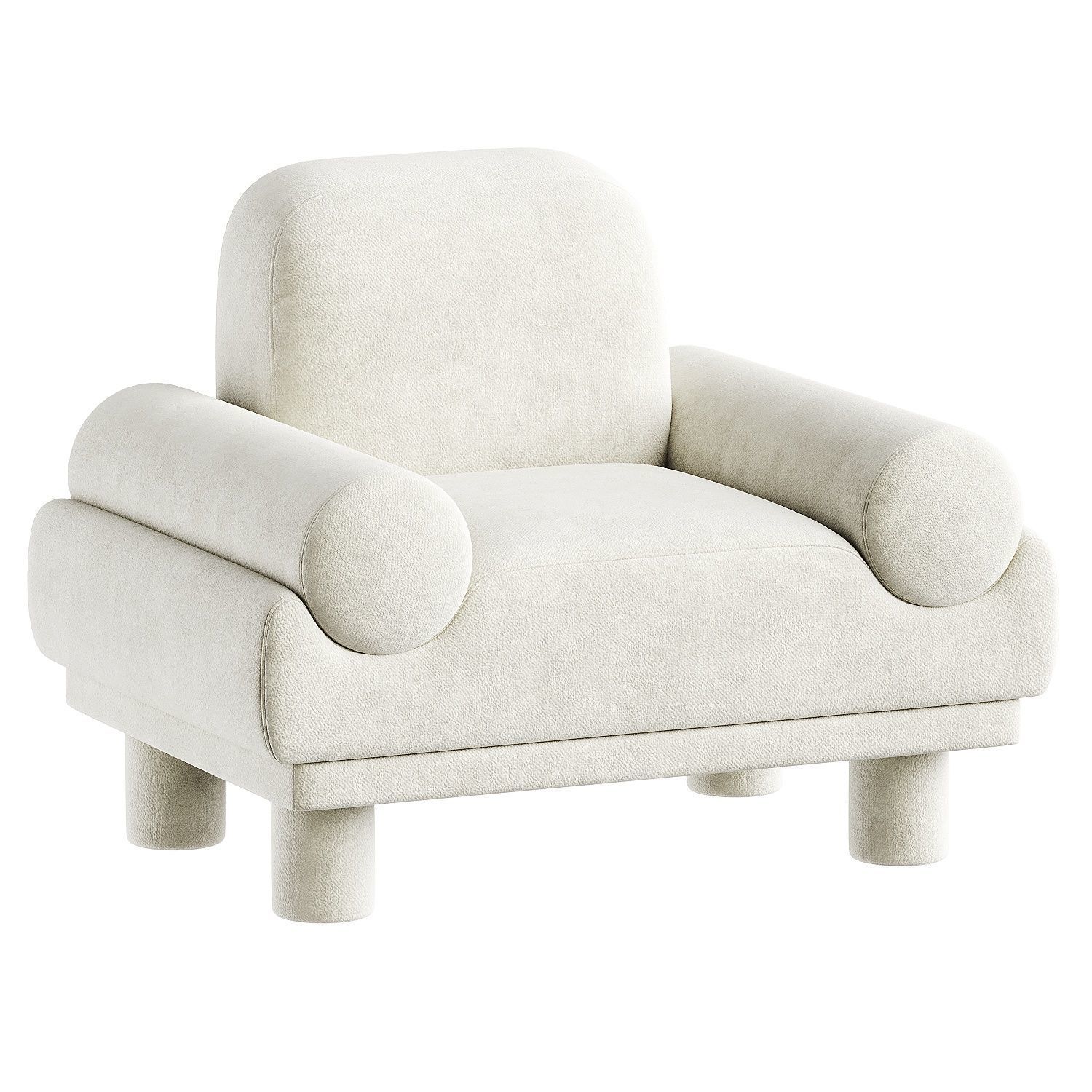 armchair 1 3D model_5