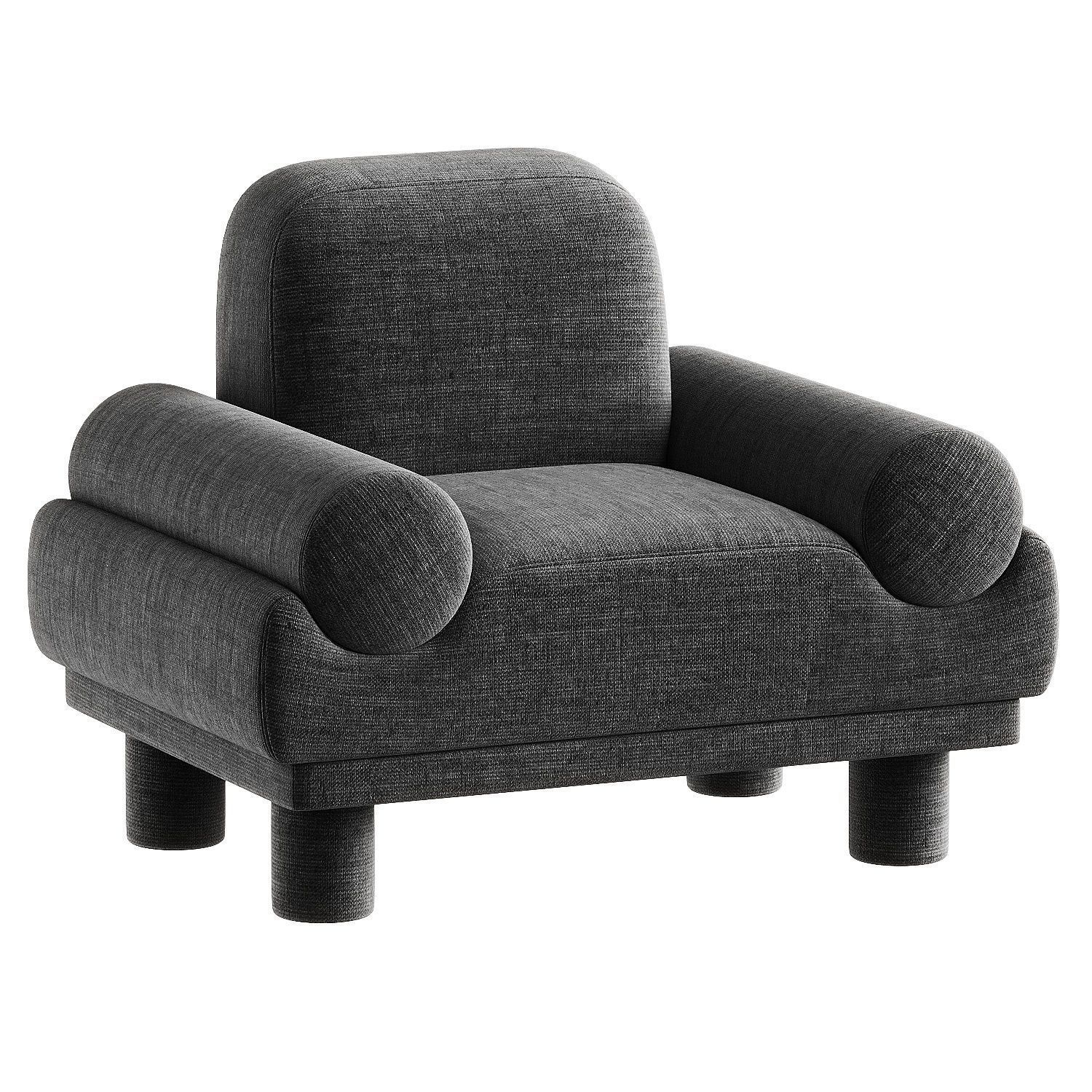 armchair 1 3D model_3