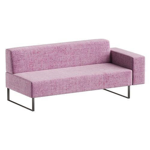 pink sofa 3D model