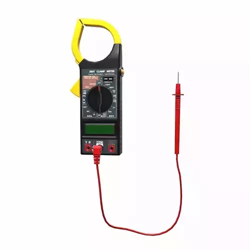 Digital AC Clamp Meter Low Poly 