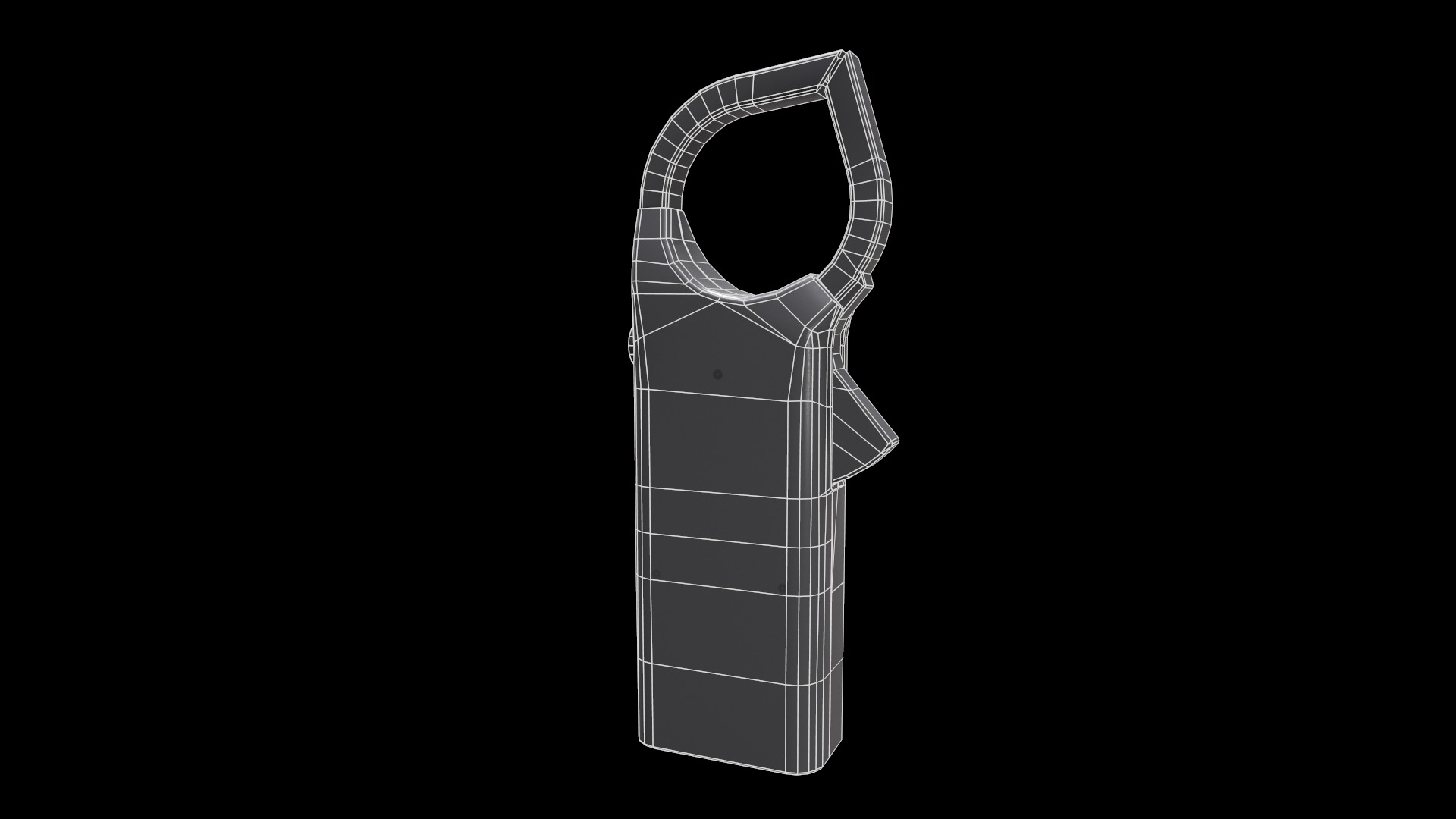 Digital AC Clamp Meter Low Poly  Low-poly 3D model_26