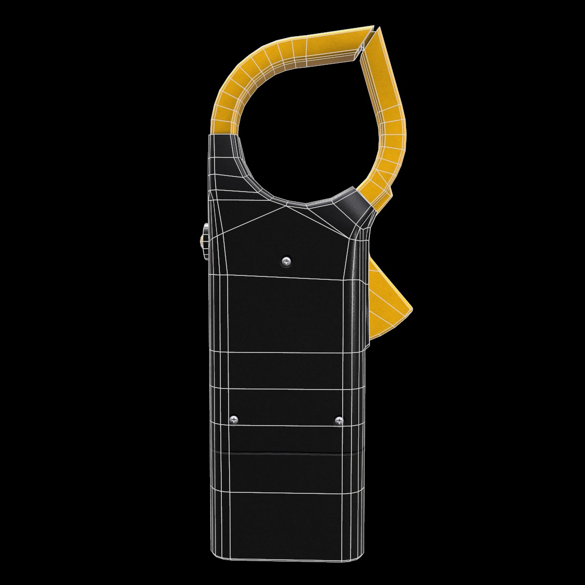 Digital AC Clamp Meter Low Poly  Low-poly 3D model_21