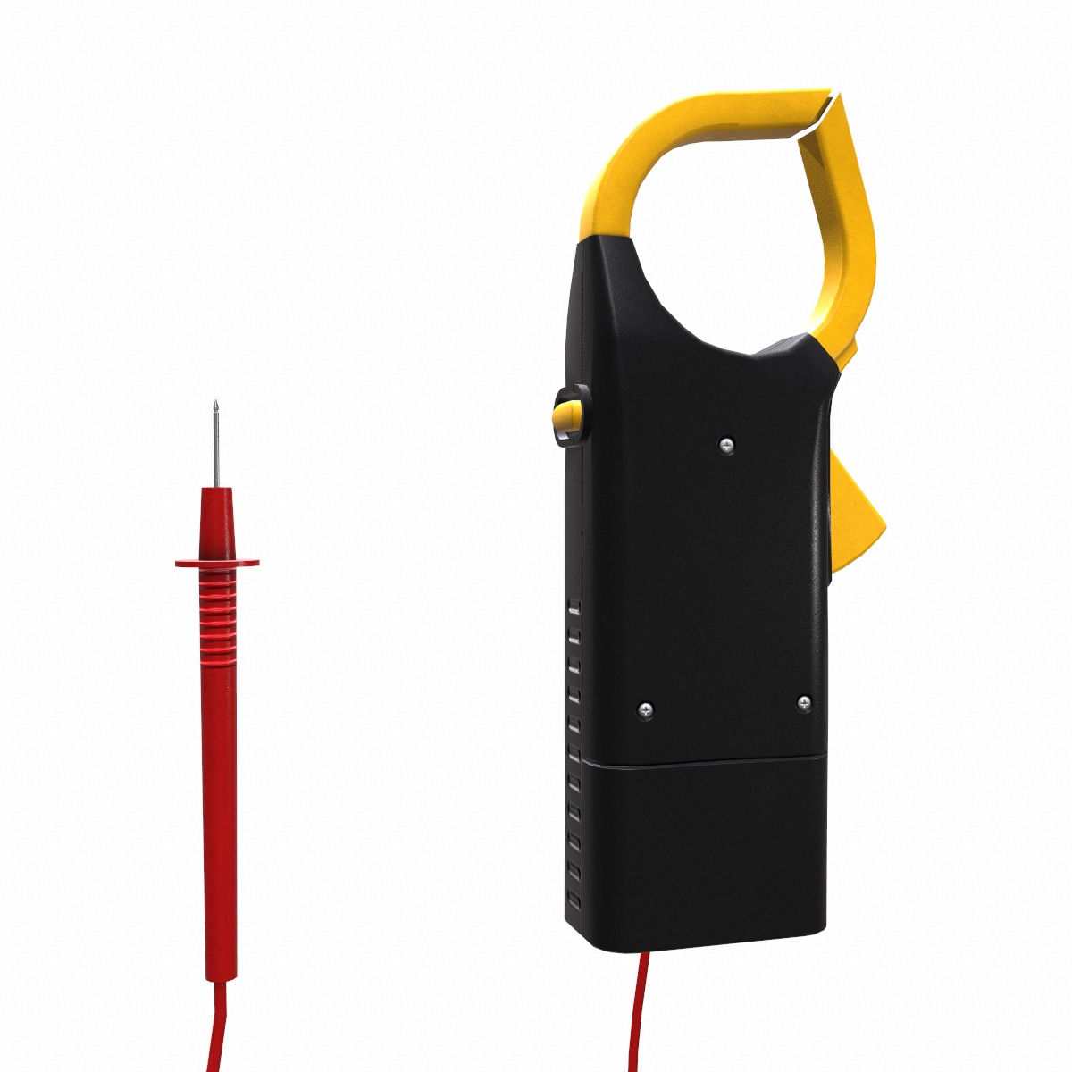 Digital AC Clamp Meter Low Poly  Low-poly 3D model_5