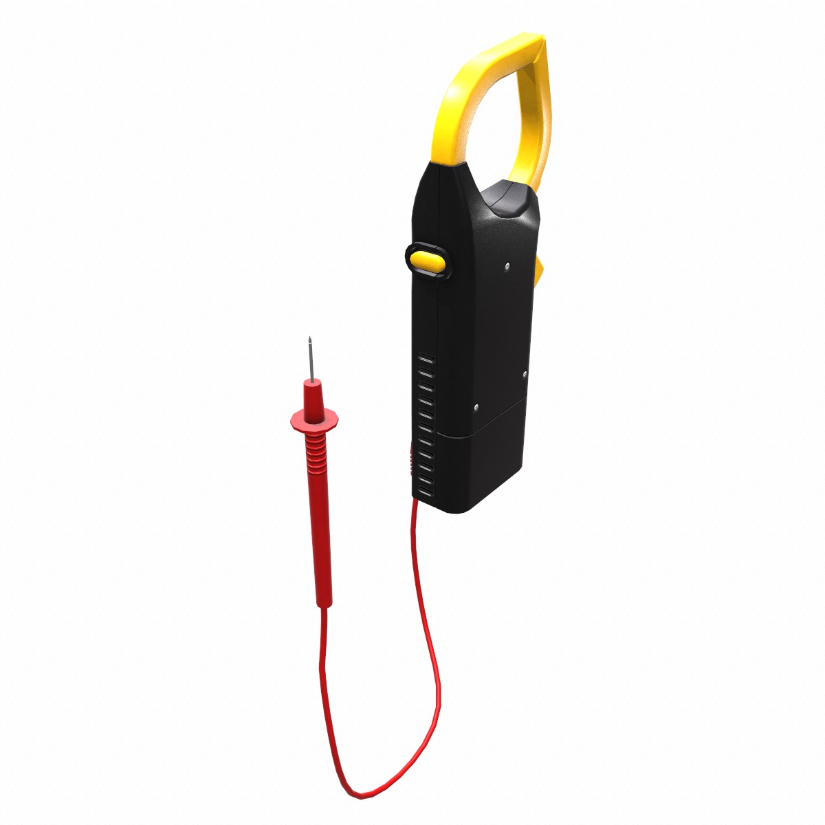 Digital AC Clamp Meter Low Poly  Low-poly 3D model_12