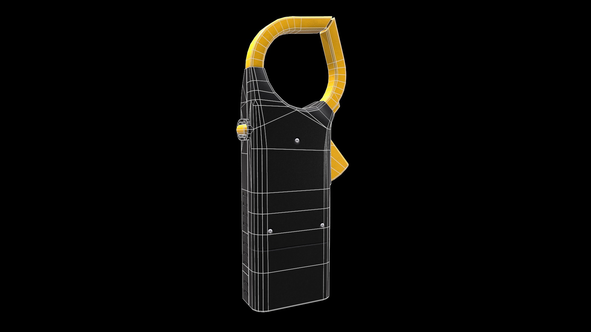 Digital AC Clamp Meter Low Poly  Low-poly 3D model_23