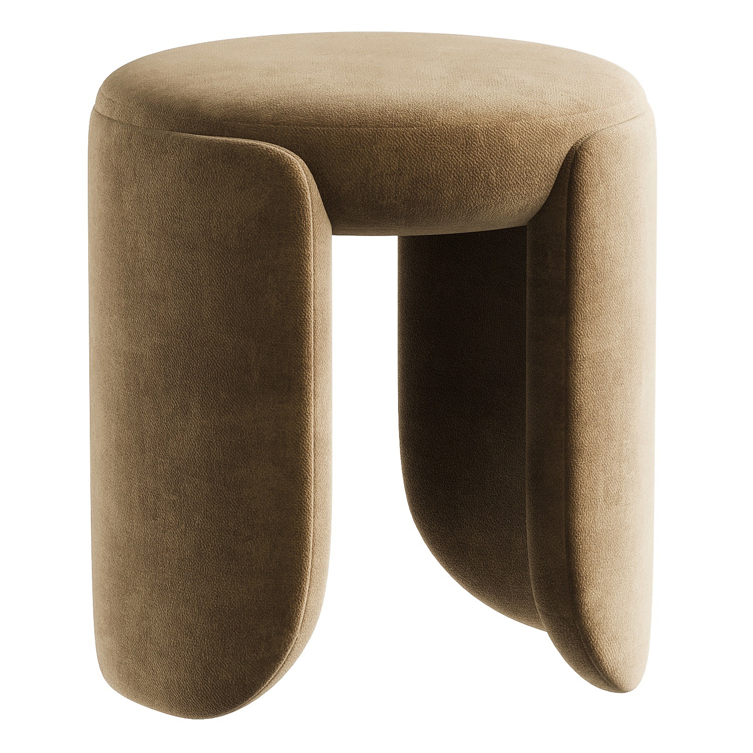 pouf round 6 3D model_4