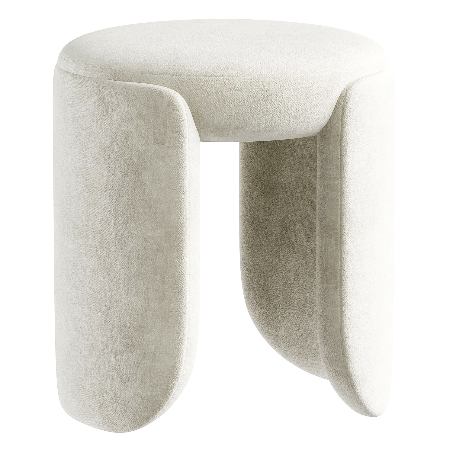 pouf round 6 3D model_5