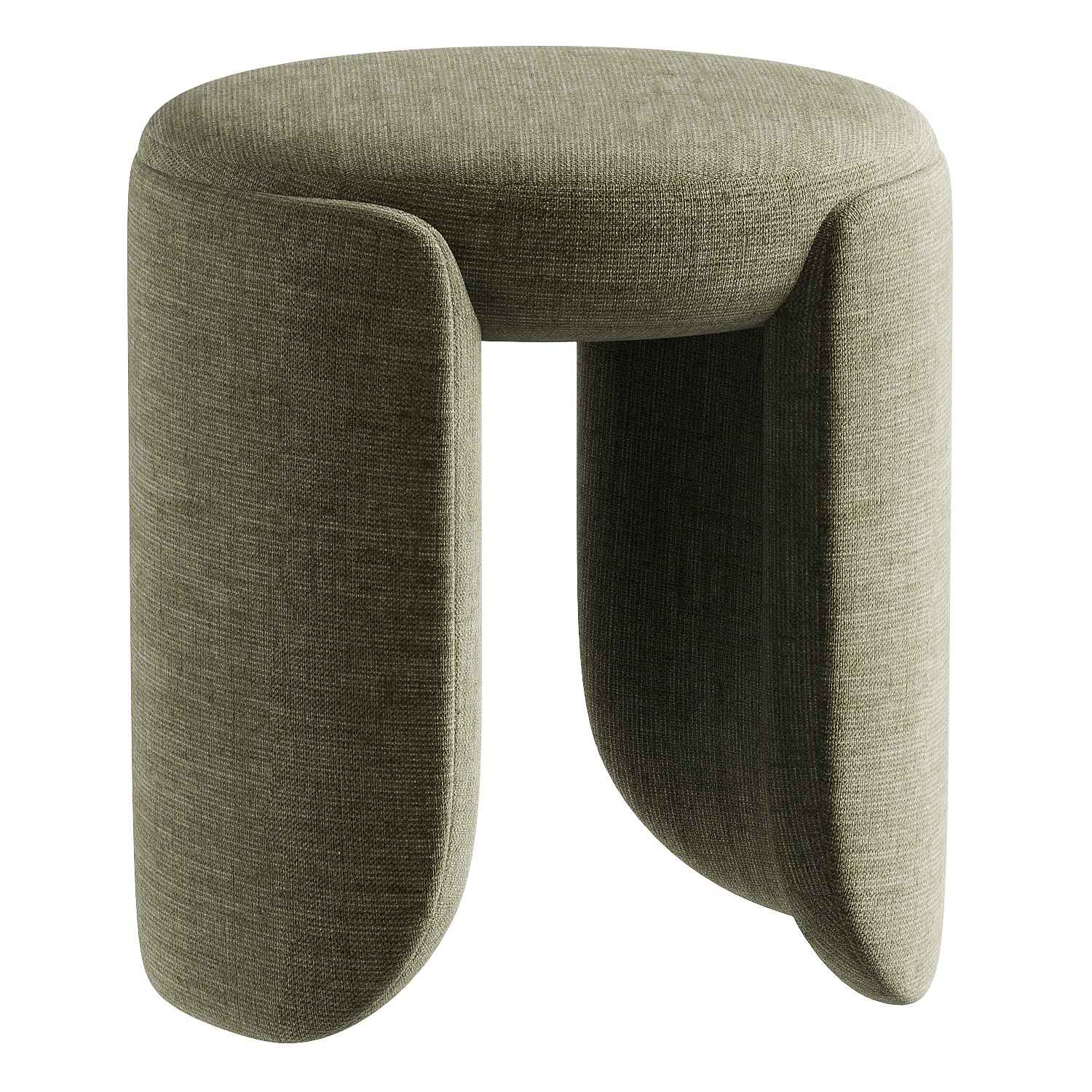 pouf round 6 3D model_3