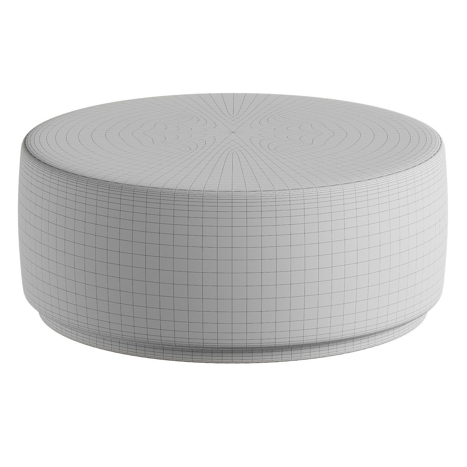 pouf round 8 3D model_3