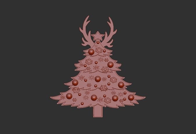 christmas tree ornament 3D print model