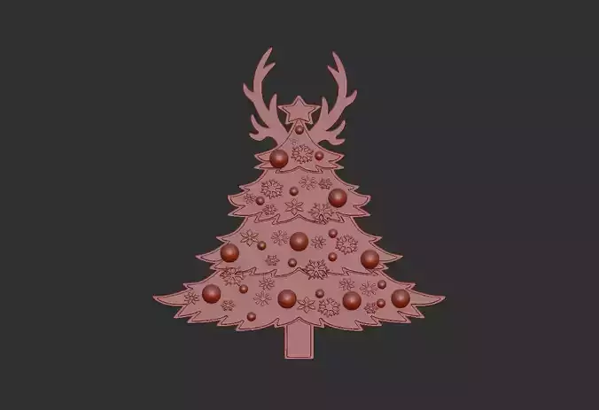 christmas tree ornament 3D print model