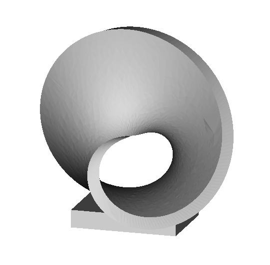 Mobius indoor sculpture 3D print model_1