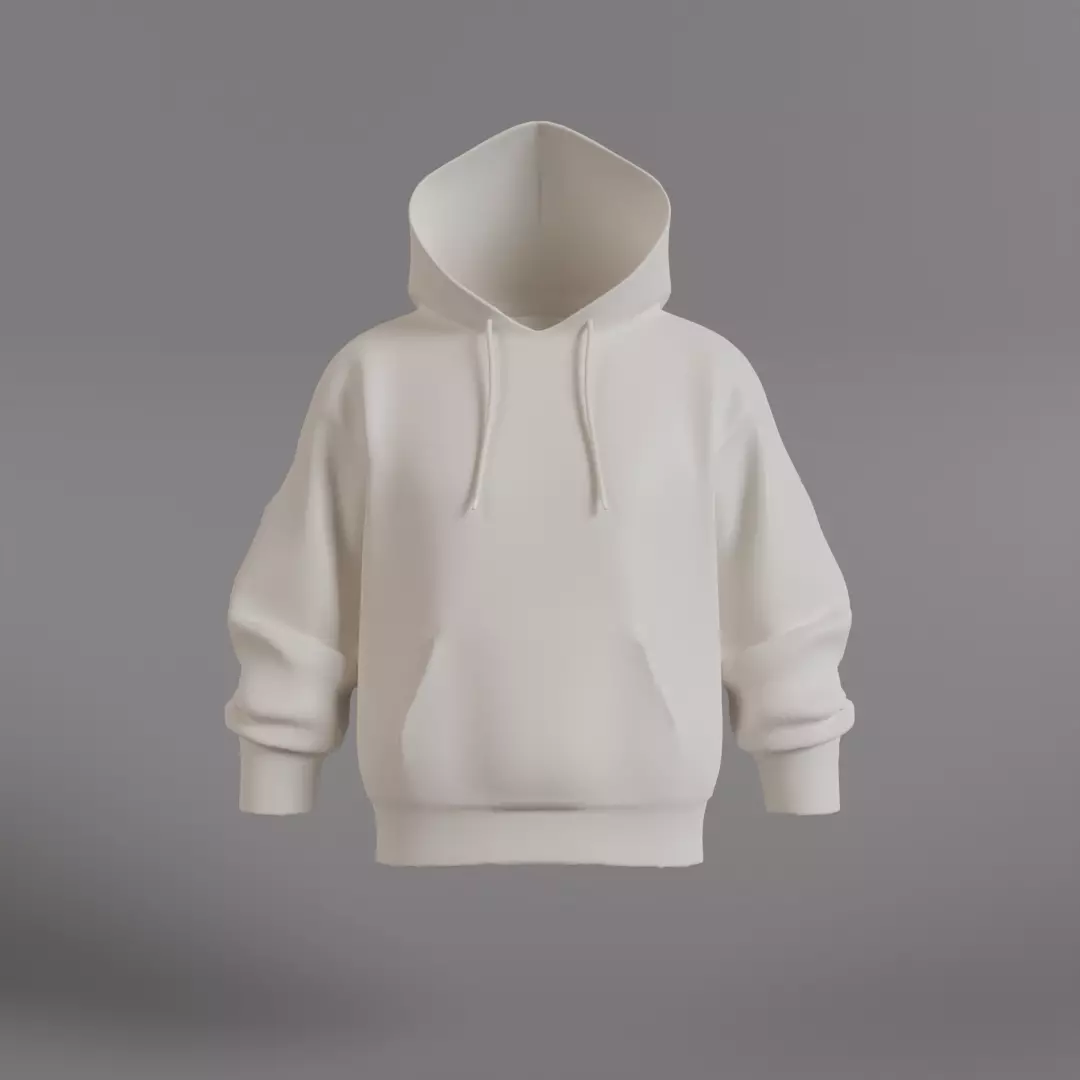 Hoodie Low-poly 3D model_0