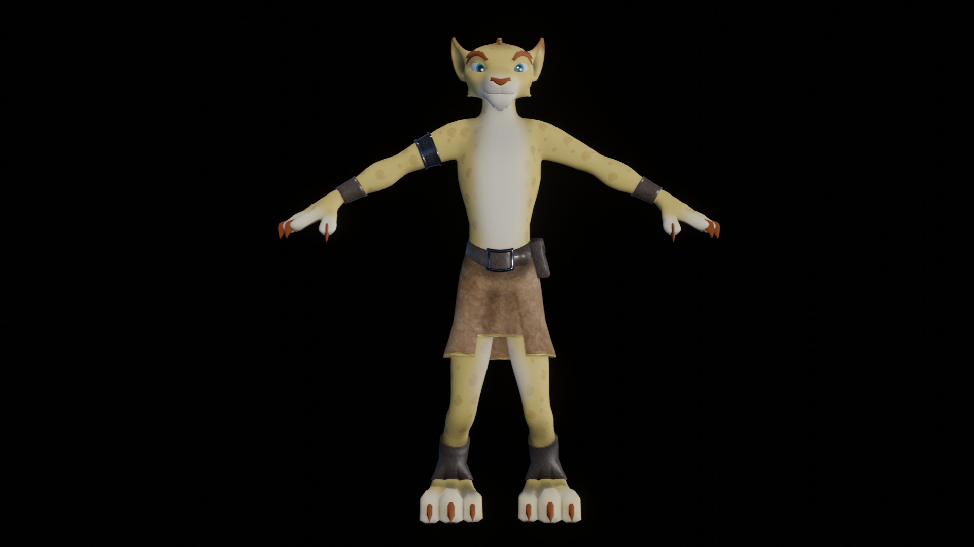 Hunter the Cheetah Low-poly 3D model_75
