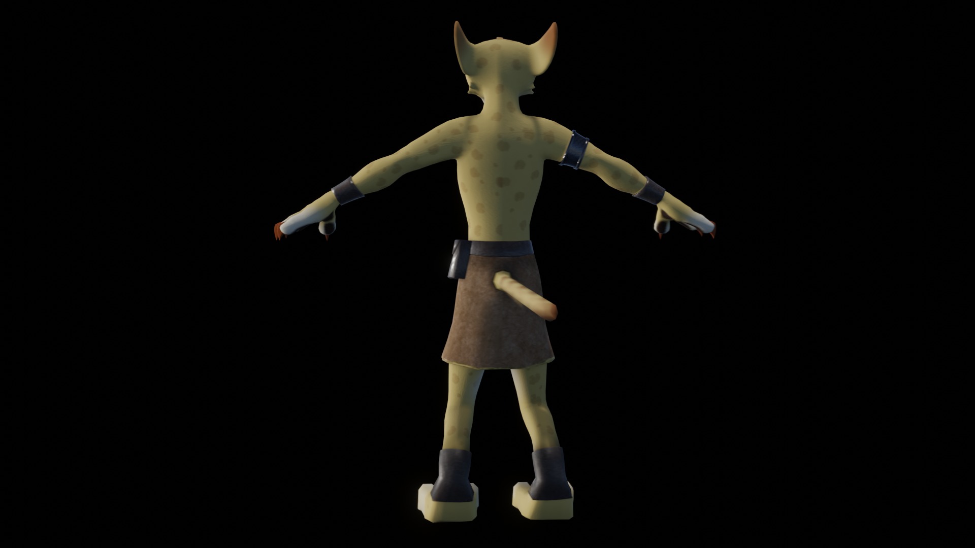 Hunter the Cheetah Low-poly 3D model_33