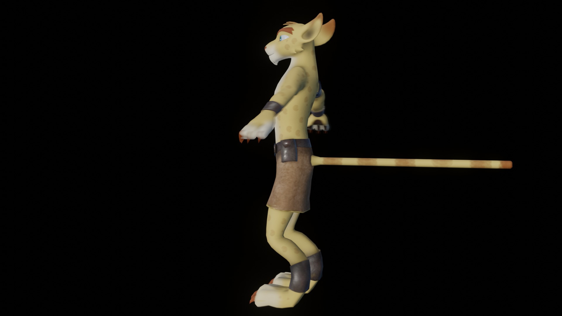 Hunter the Cheetah Low-poly 3D model_89