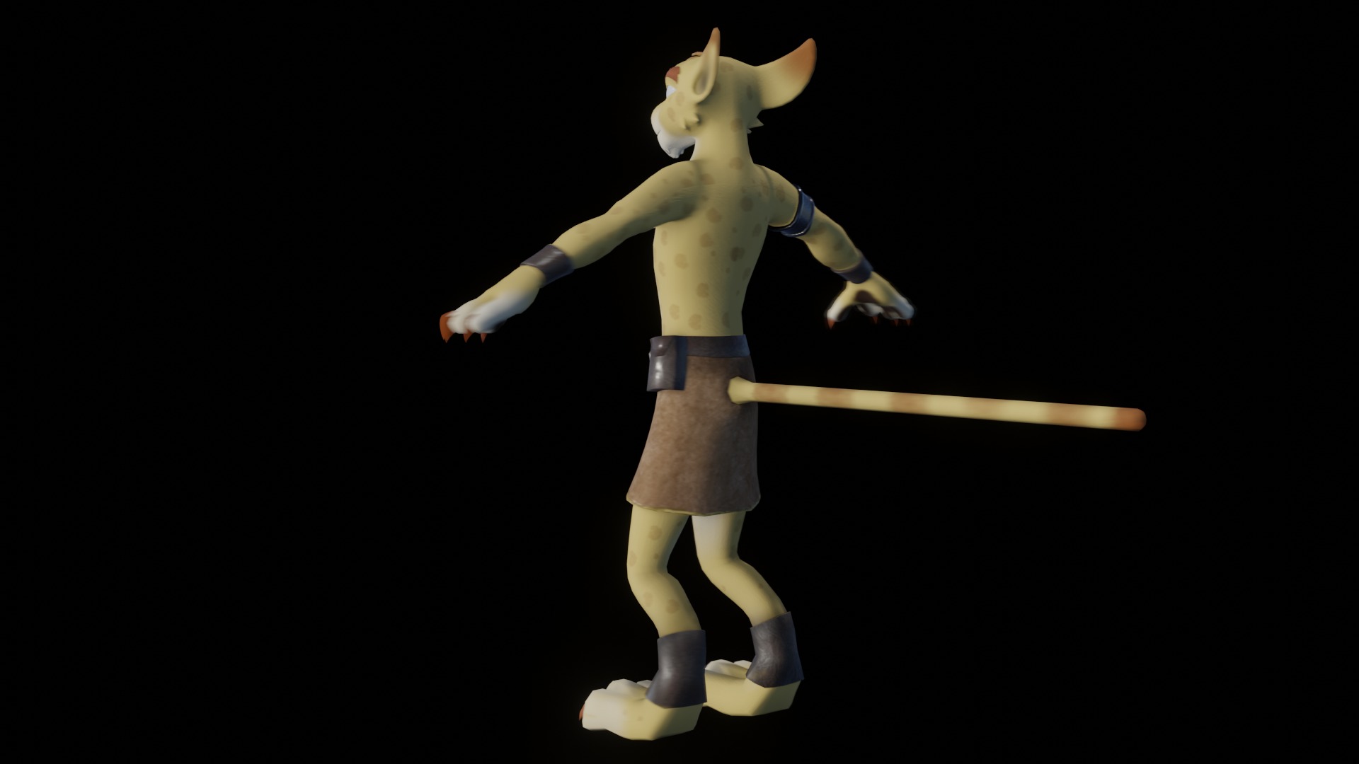 Hunter the Cheetah Low-poly 3D model_61