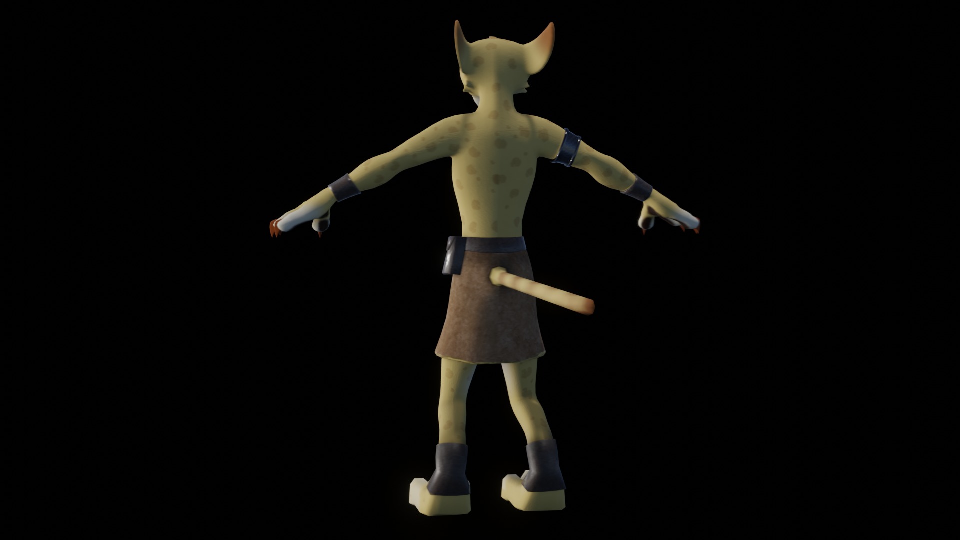 Hunter the Cheetah Low-poly 3D model_34