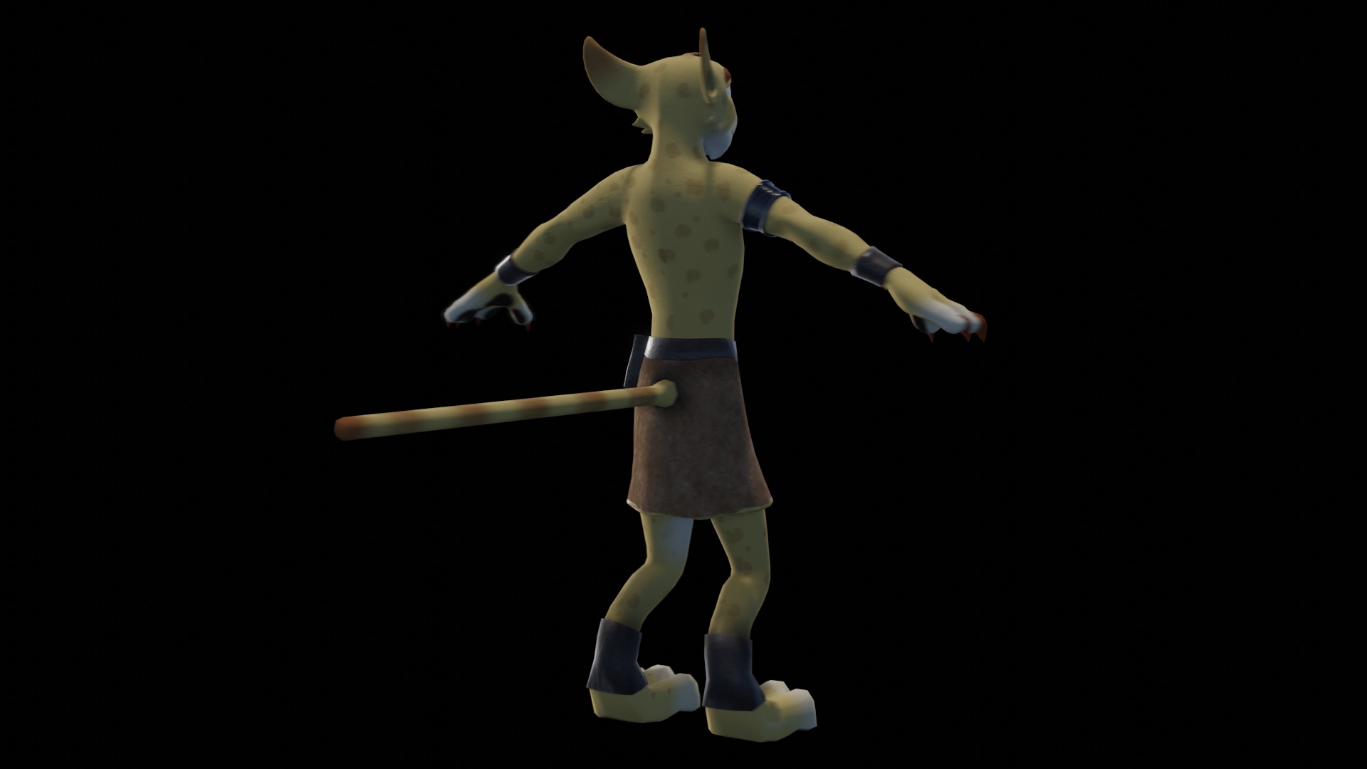 Hunter the Cheetah Low-poly 3D model_22