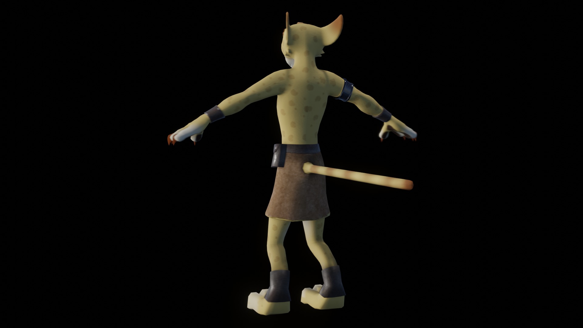 Hunter the Cheetah Low-poly 3D model_37