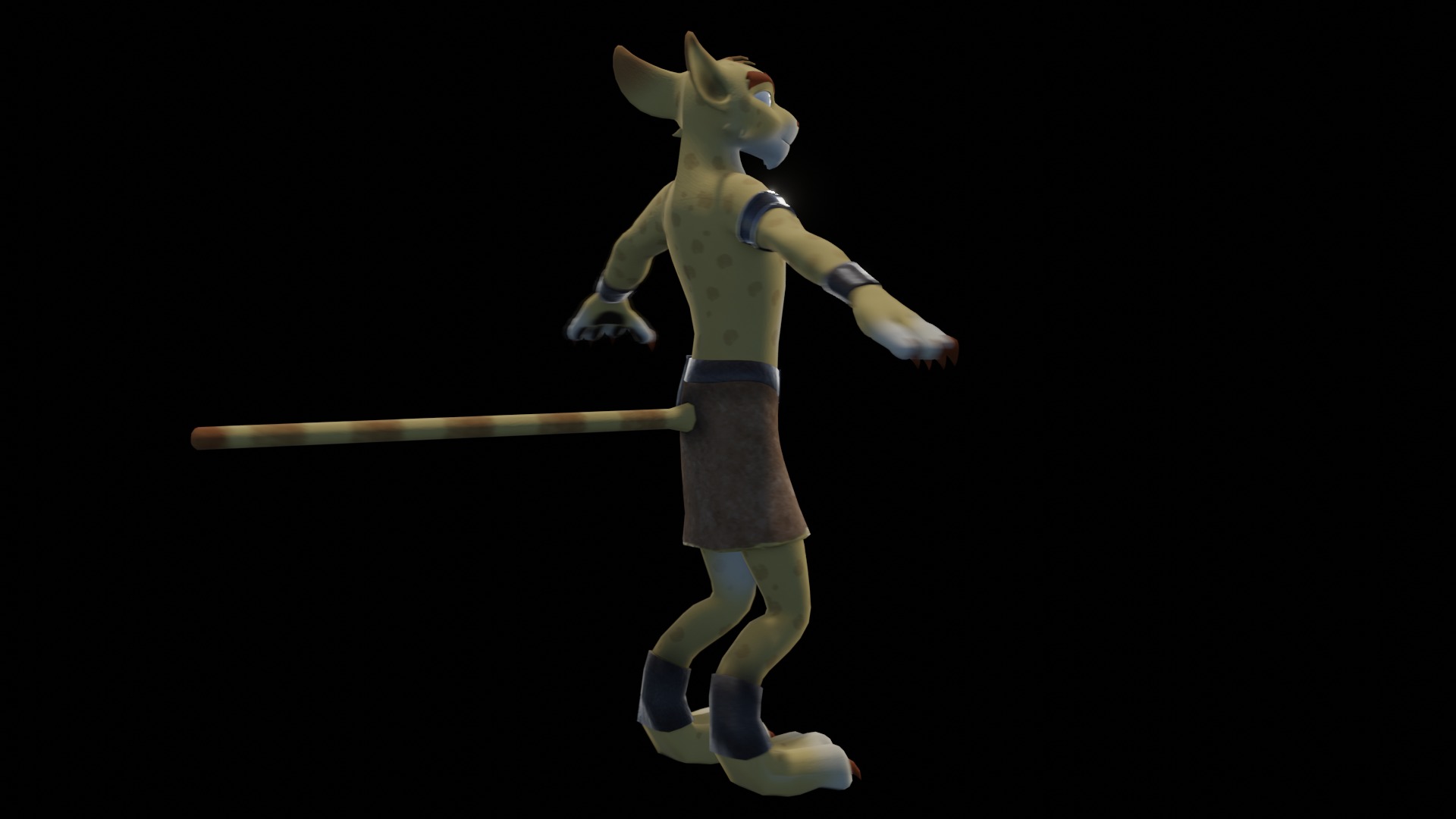 Hunter the Cheetah Low-poly 3D model_18