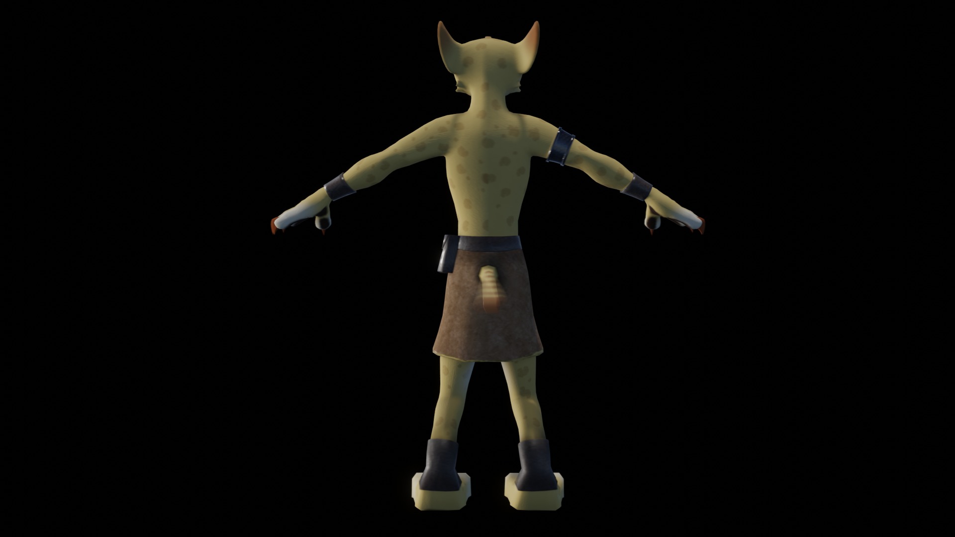 Hunter the Cheetah Low-poly 3D model_27