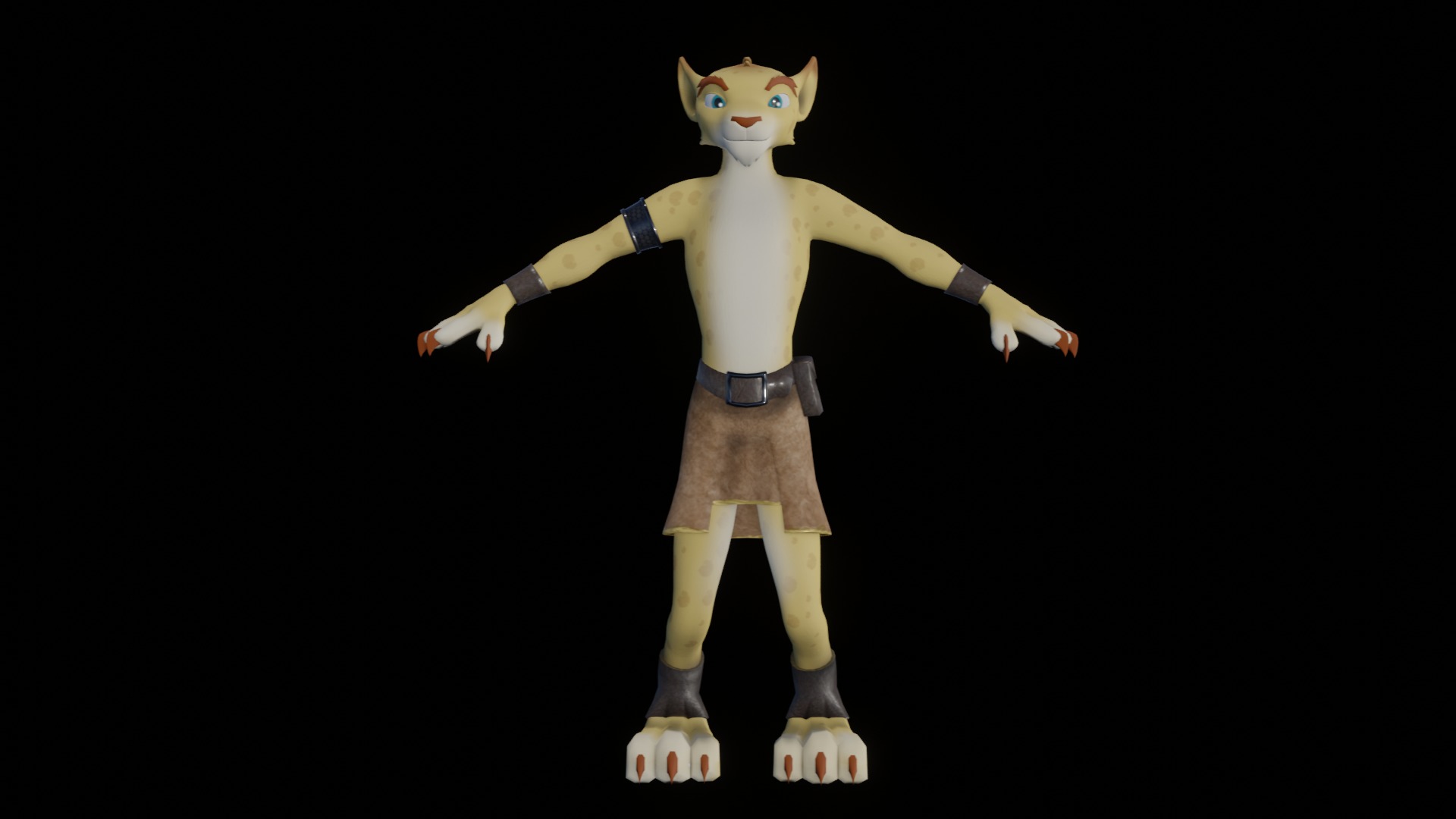 Hunter the Cheetah Low-poly 3D model_69