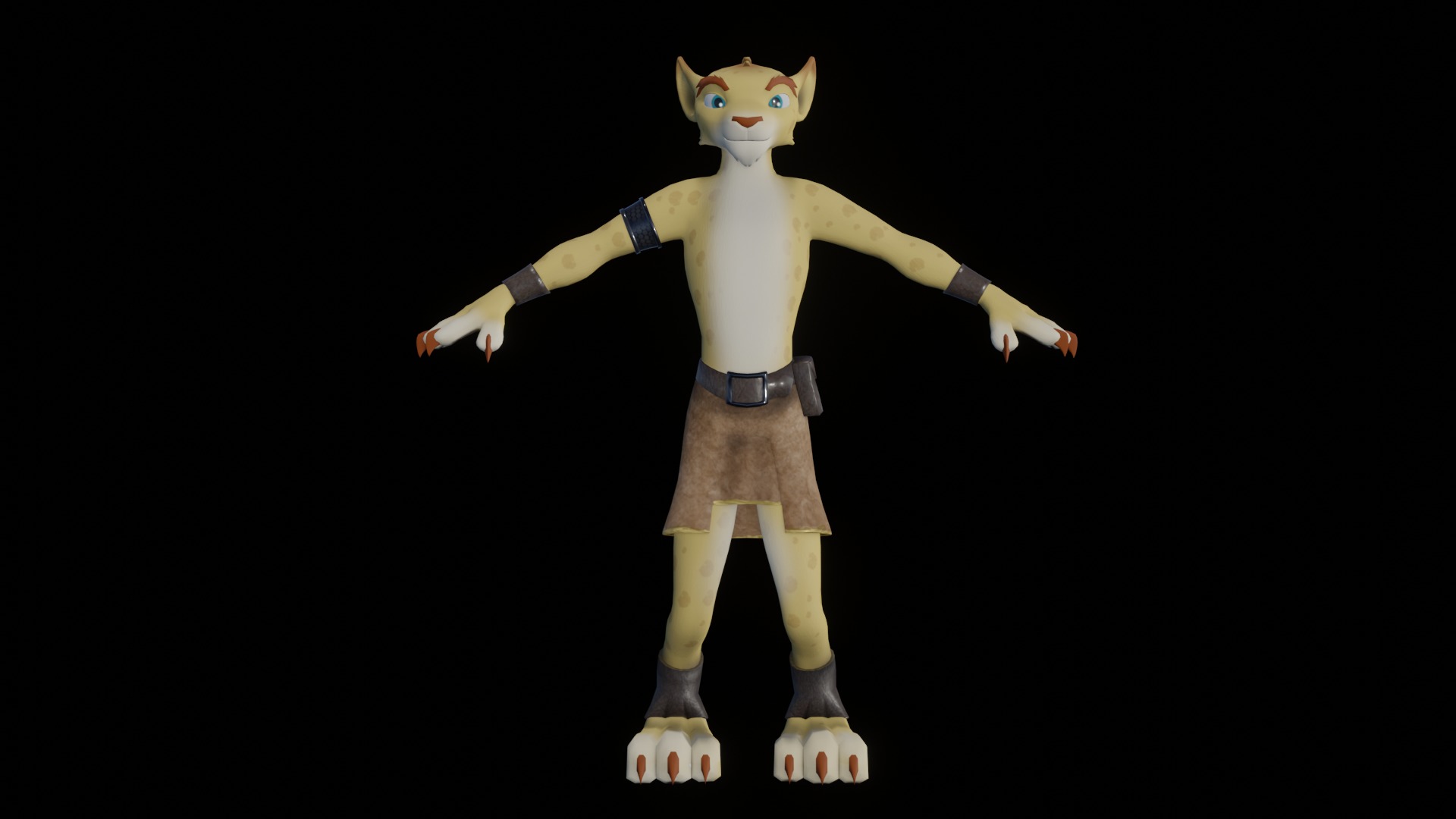 Hunter the Cheetah Low-poly 3D model_55