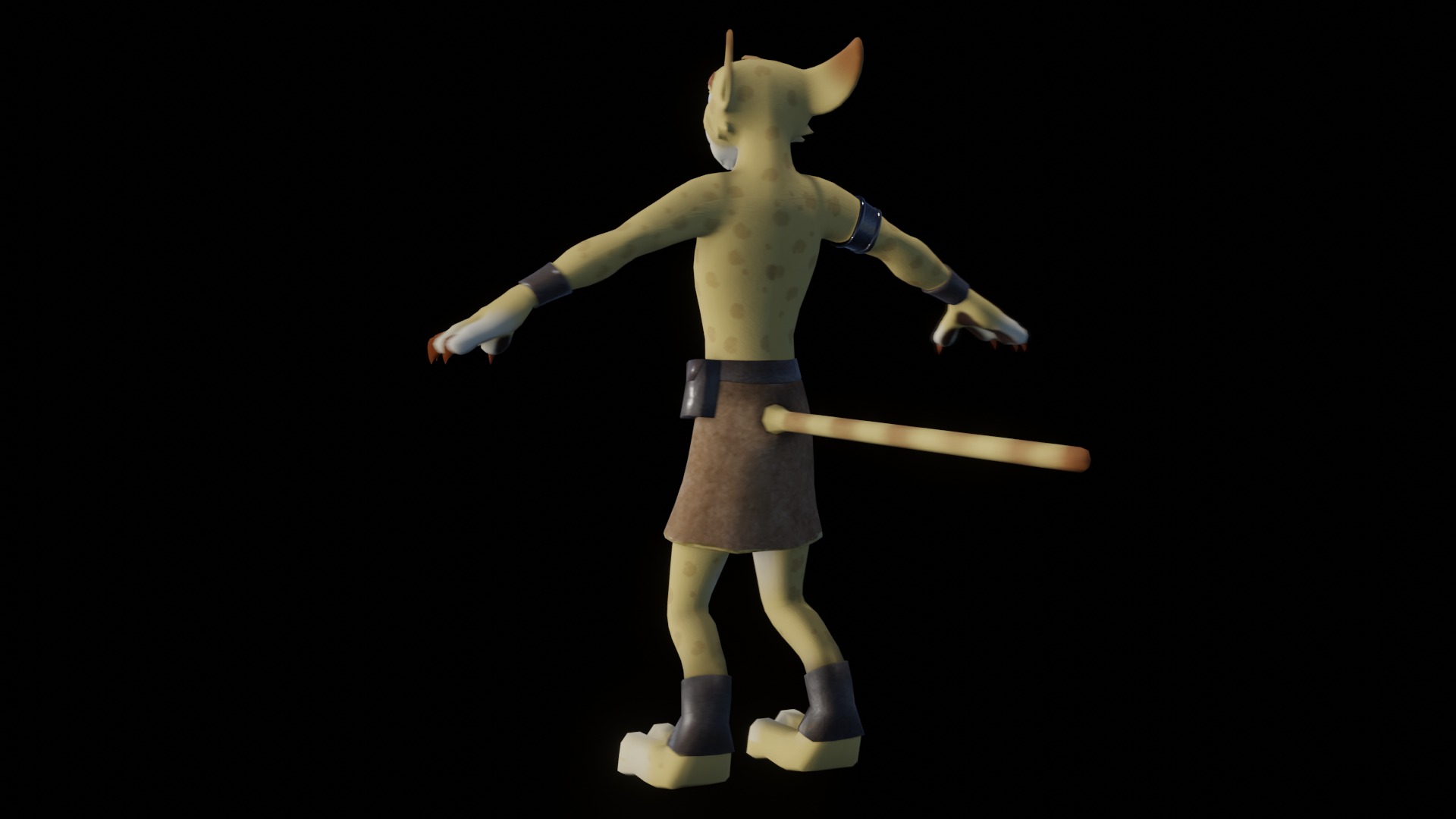 Hunter the Cheetah Low-poly 3D model_58