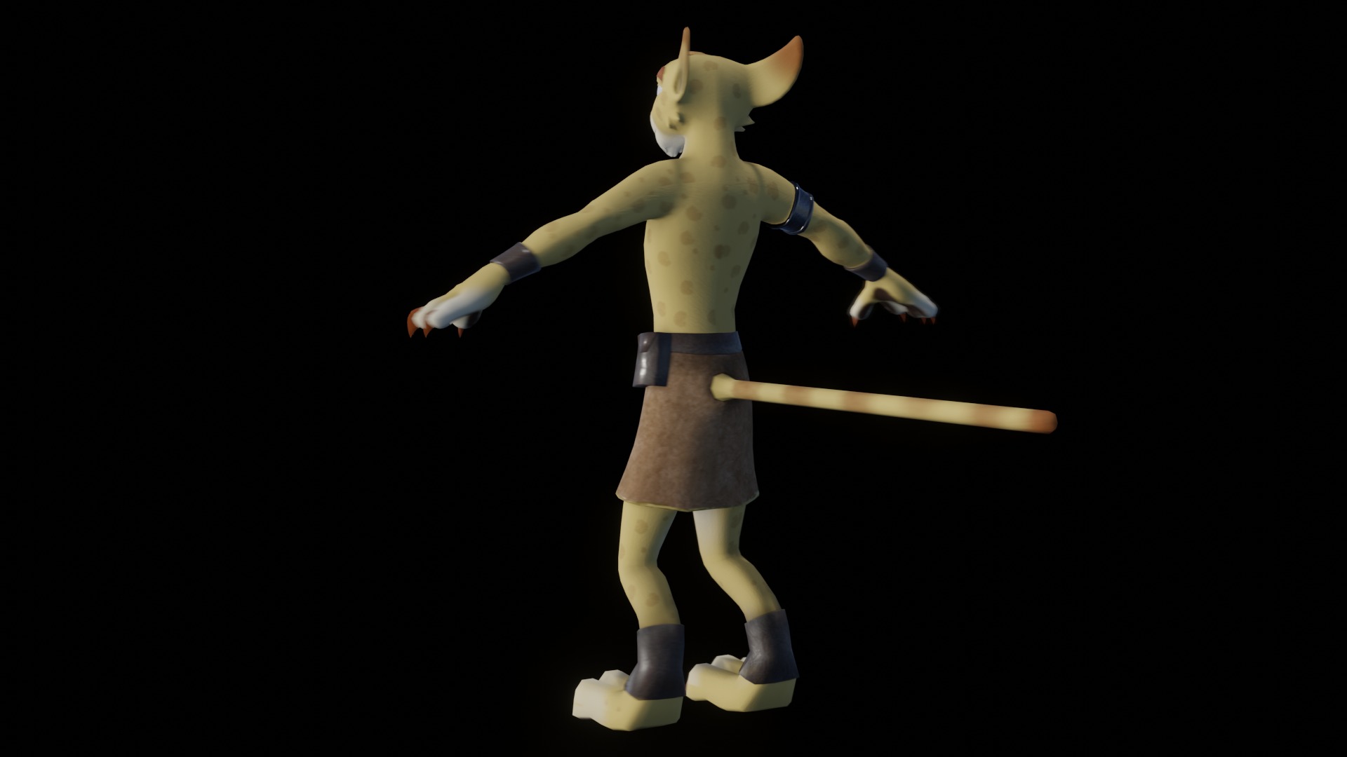 Hunter the Cheetah Low-poly 3D model_59