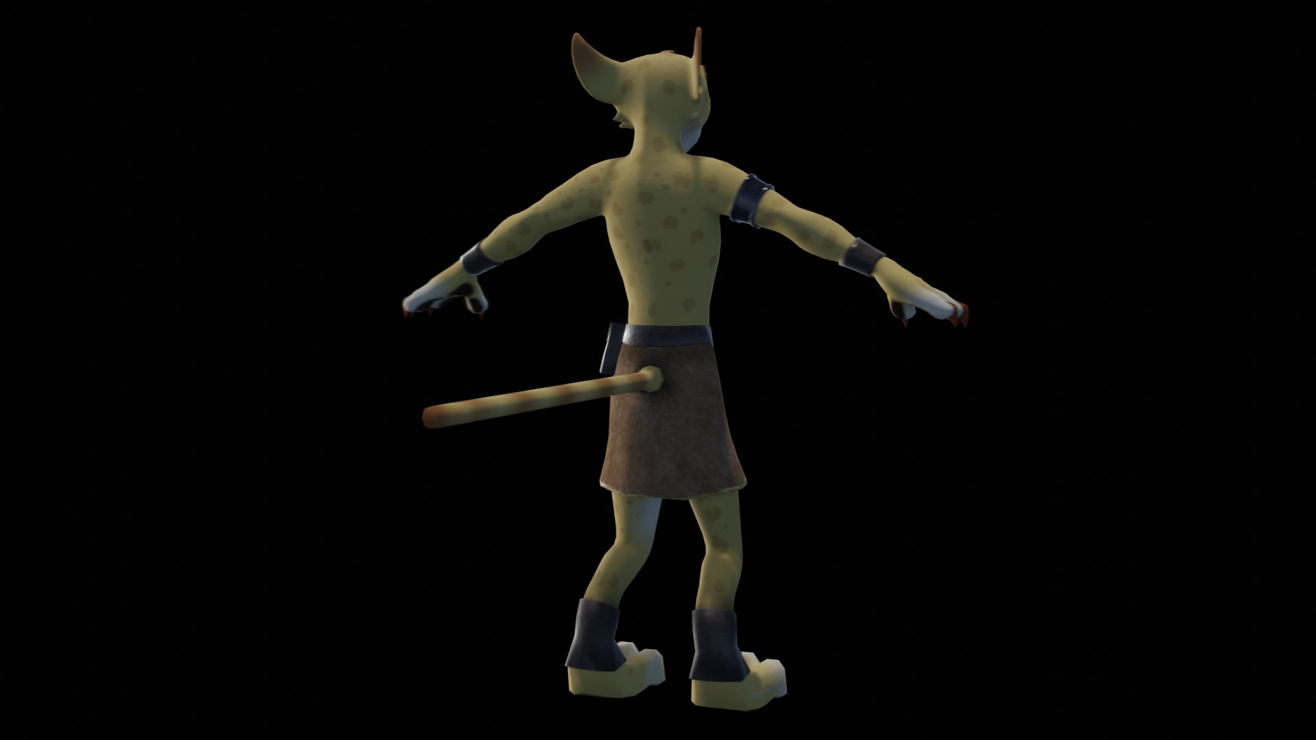 Hunter the Cheetah Low-poly 3D model_28