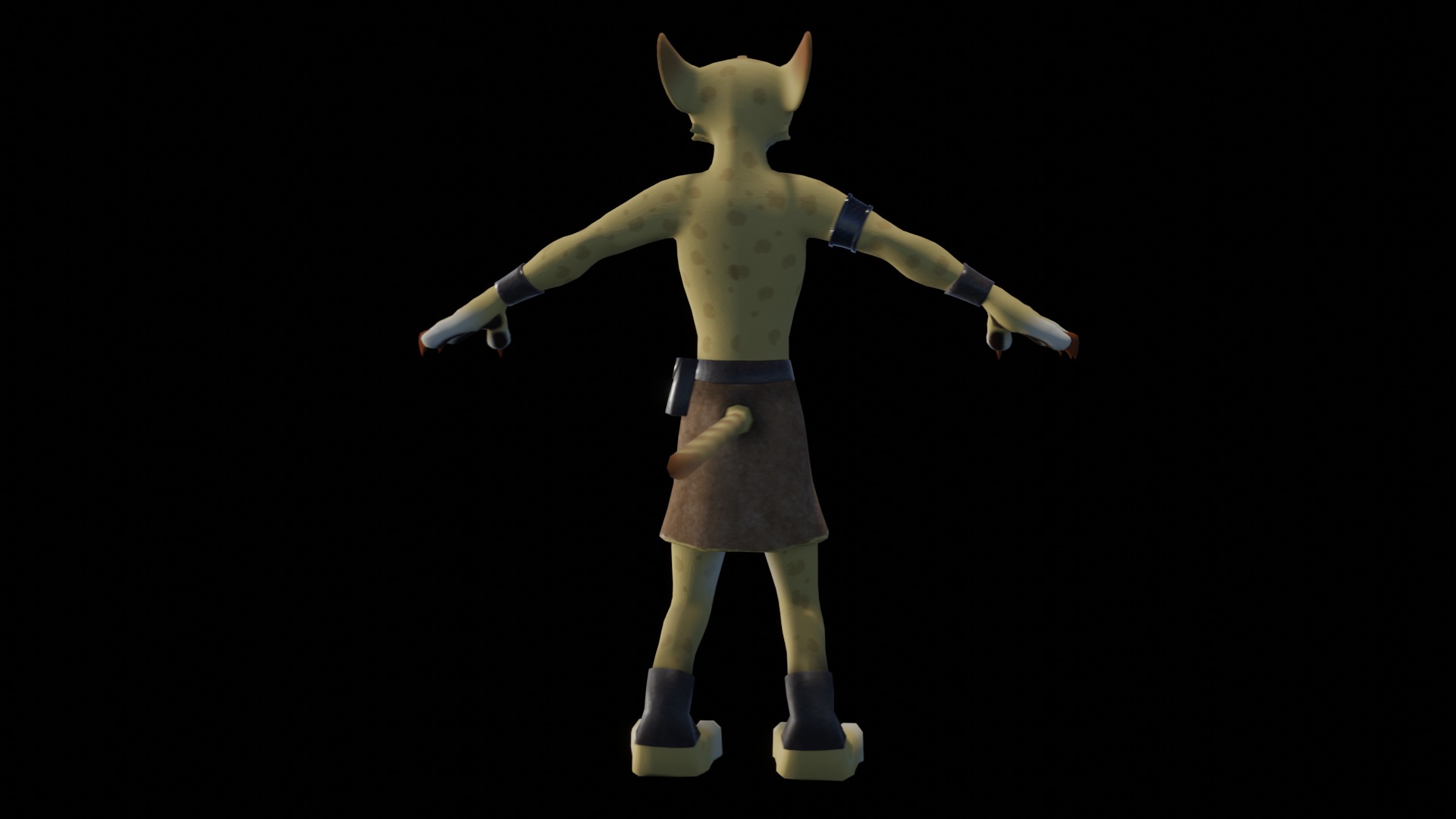 Hunter the Cheetah Low-poly 3D model_26