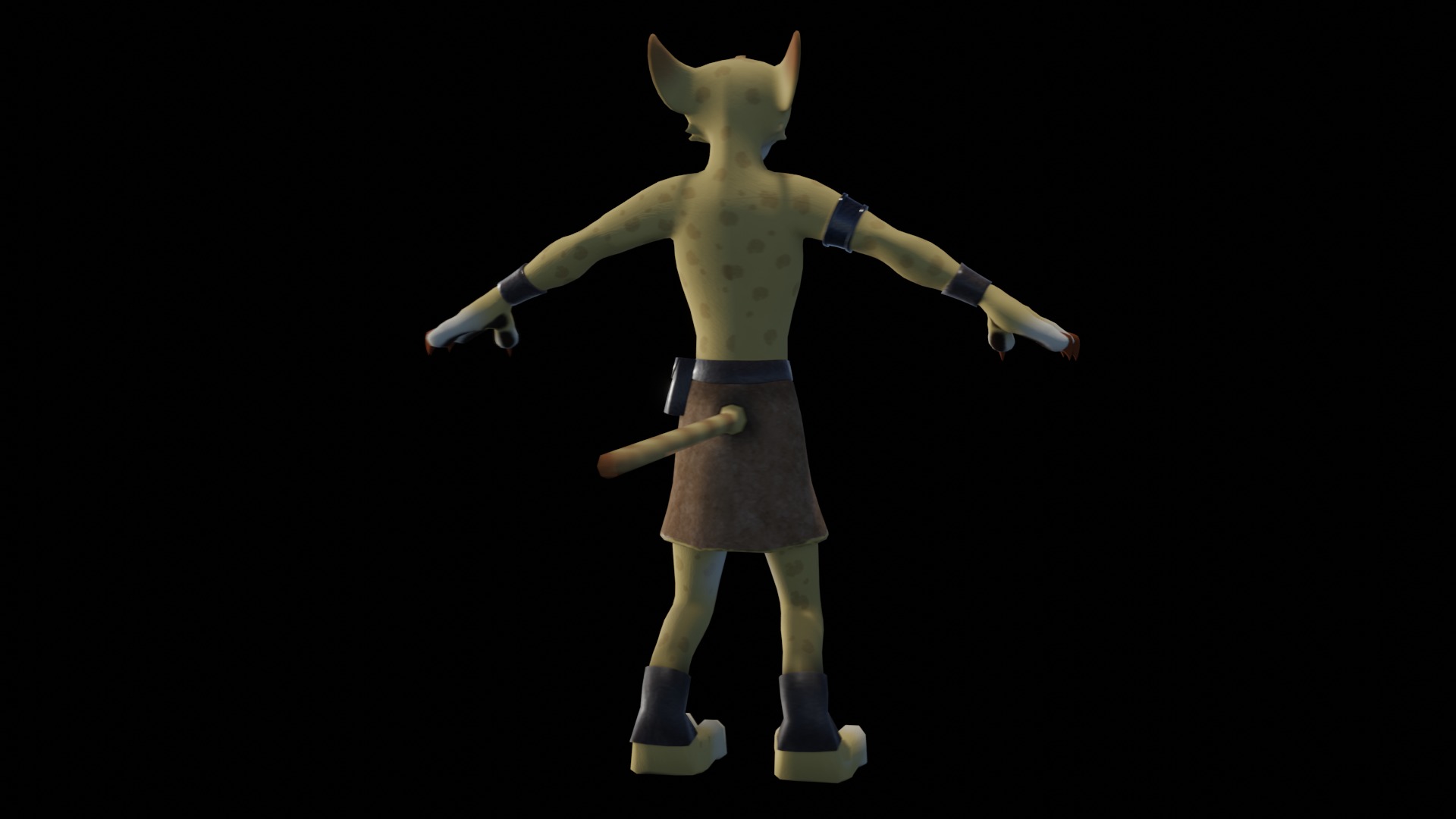 Hunter the Cheetah Low-poly 3D model_24