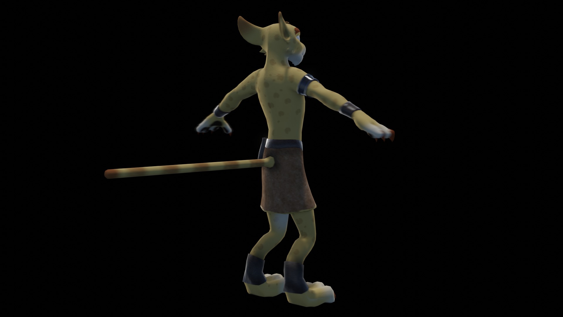 Hunter the Cheetah Low-poly 3D model_17