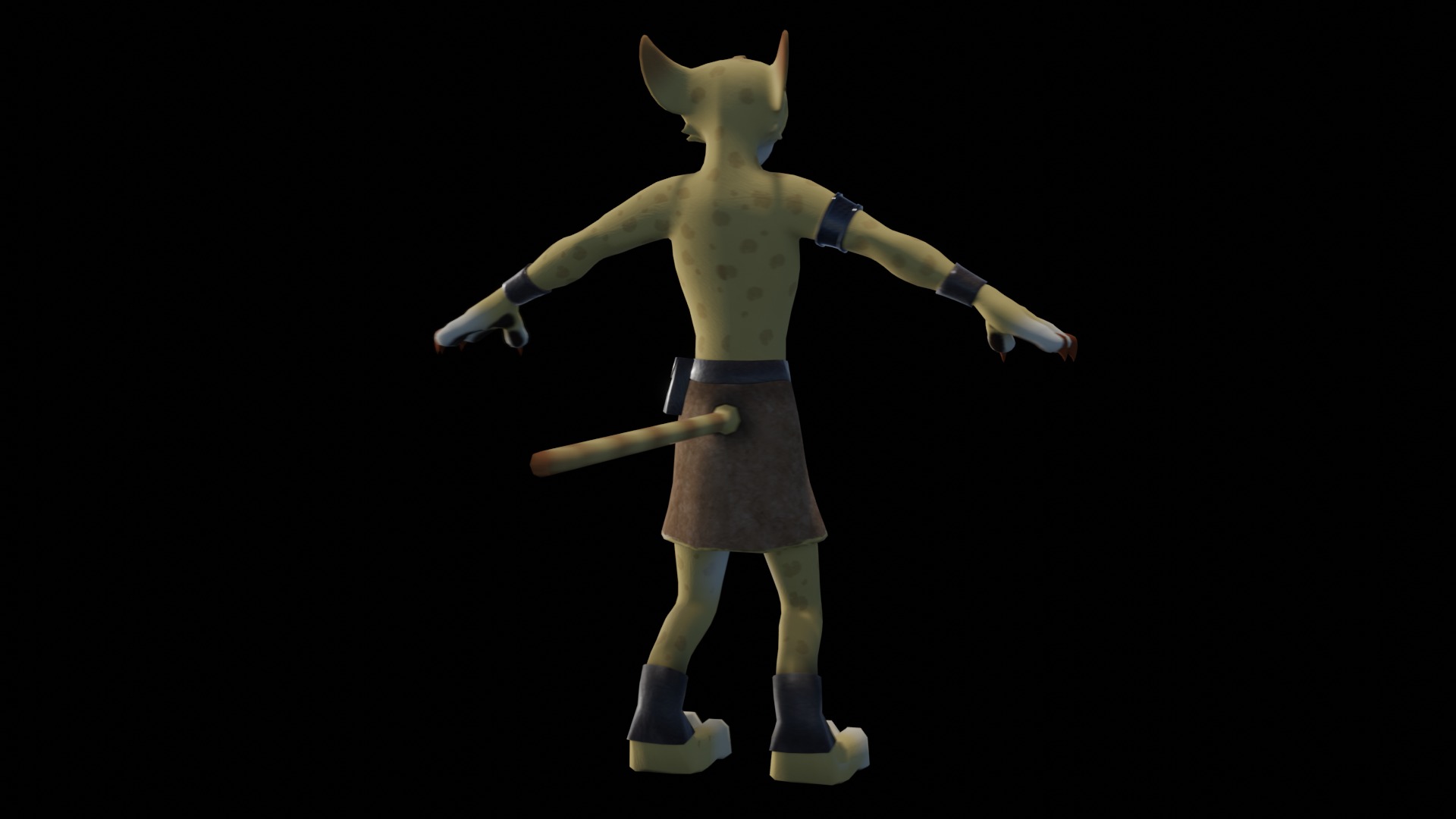 Hunter the Cheetah Low-poly 3D model_23