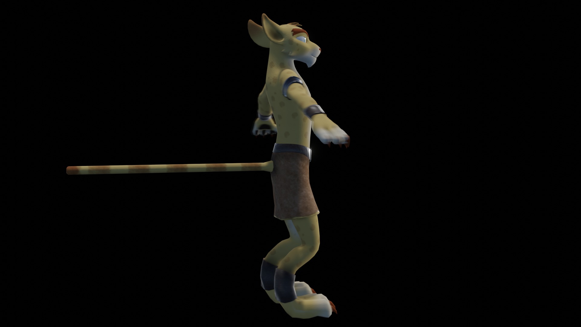Hunter the Cheetah Low-poly 3D model_15