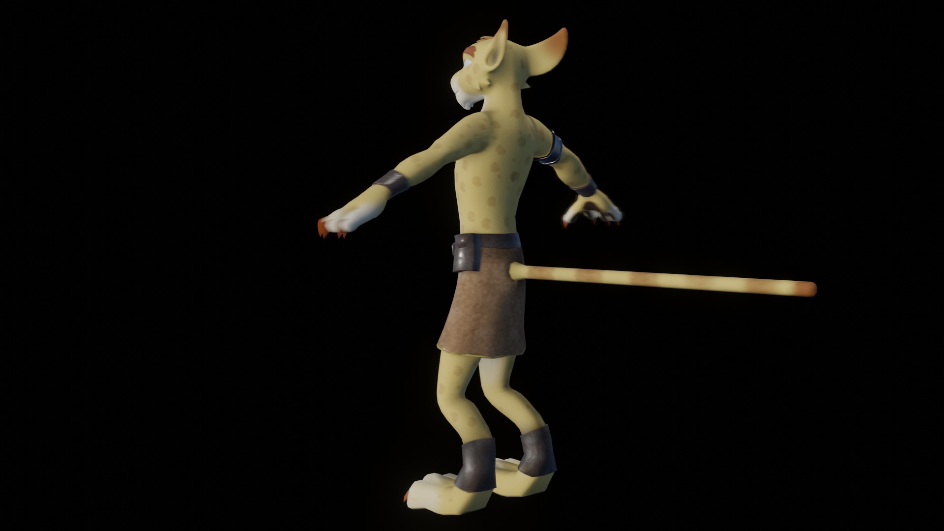 Hunter the Cheetah Low-poly 3D model_80
