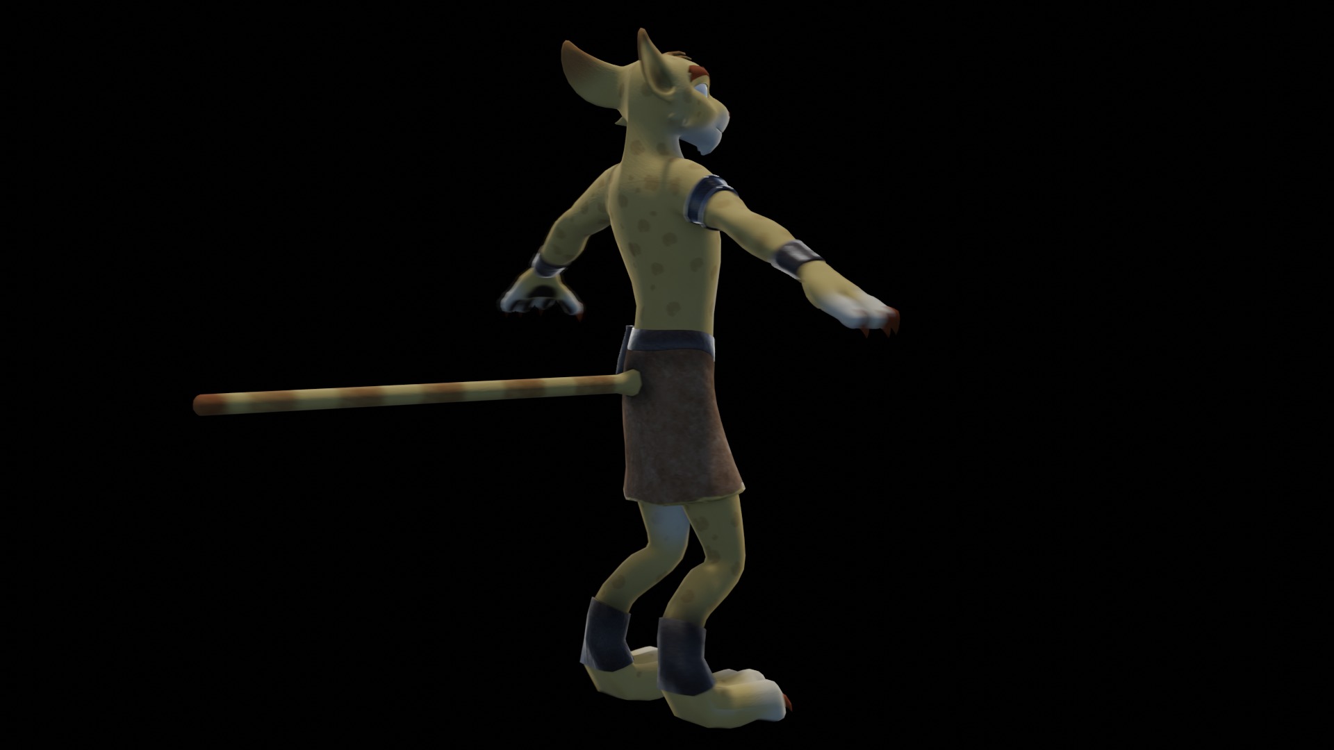 Hunter the Cheetah Low-poly 3D model_21