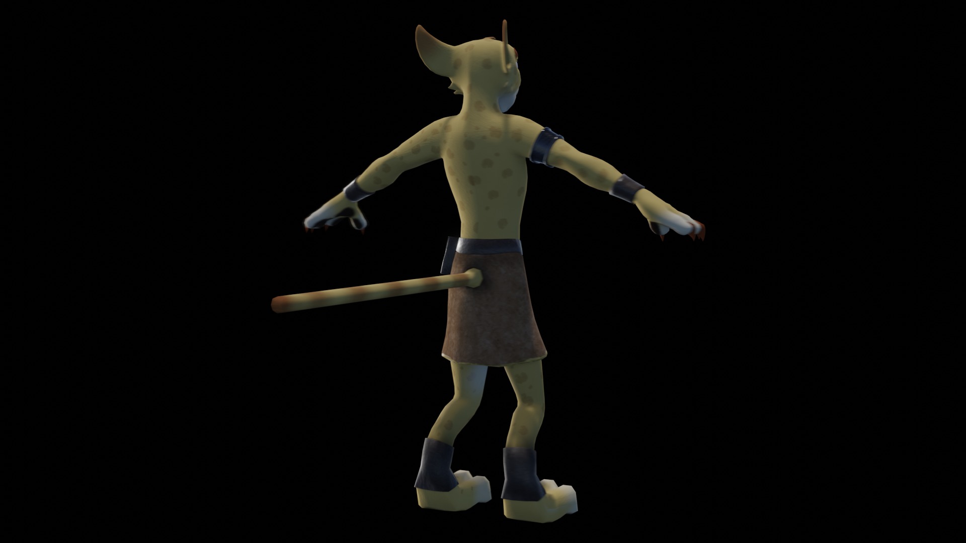 Hunter the Cheetah Low-poly 3D model_20