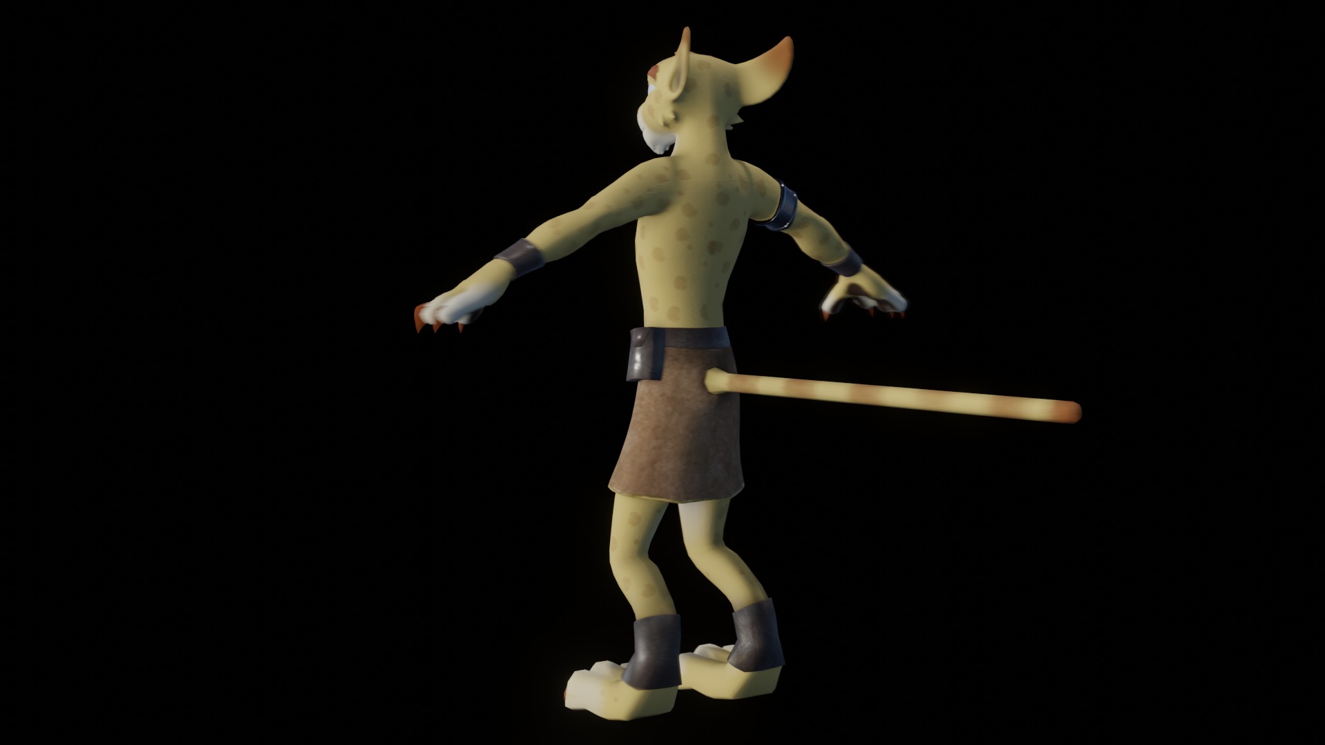 Hunter the Cheetah Low-poly 3D model_60