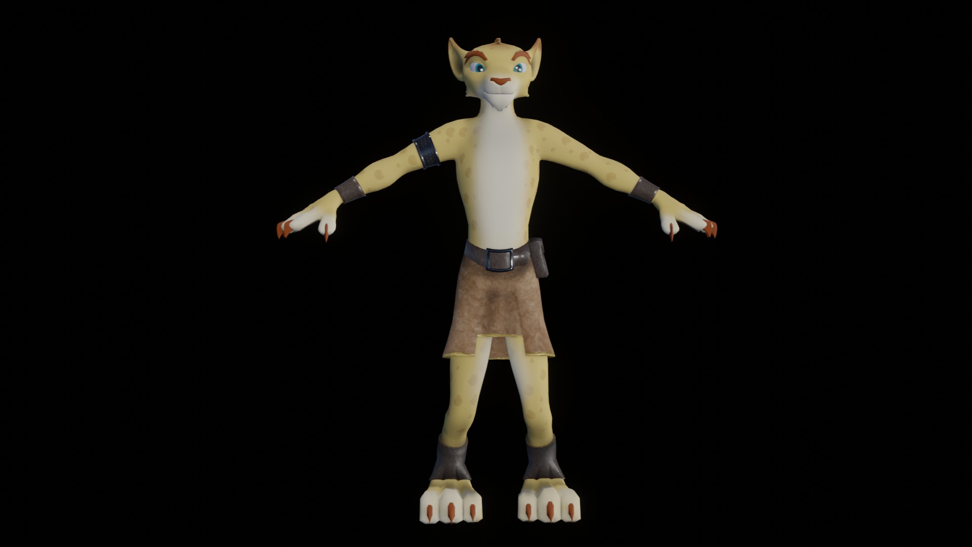 Hunter the Cheetah Low-poly 3D model_73