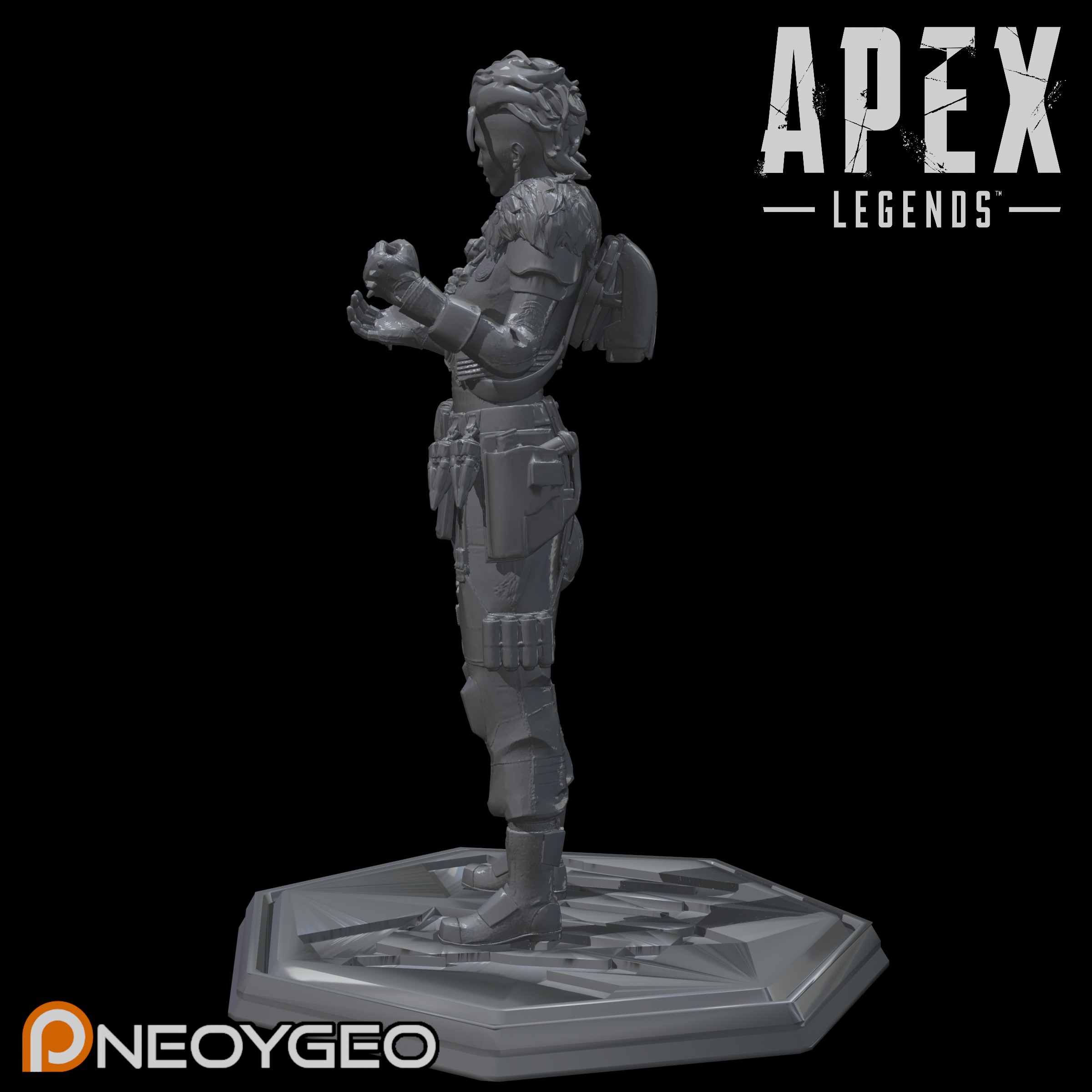 MAD MAGGIE REBEL WARLORD - APEX LEGENDS 3D print model_3