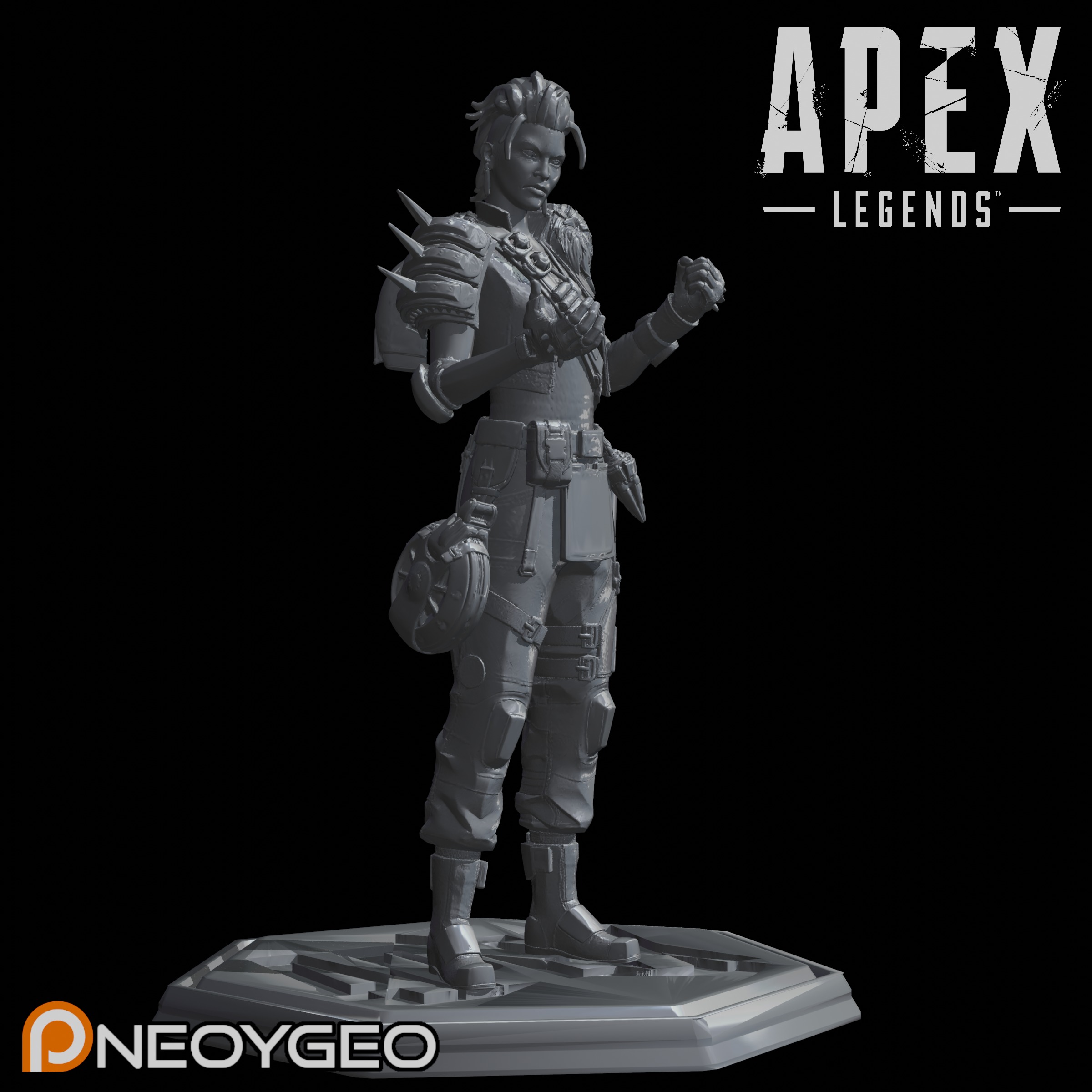 MAD MAGGIE REBEL WARLORD - APEX LEGENDS 3D print model_2