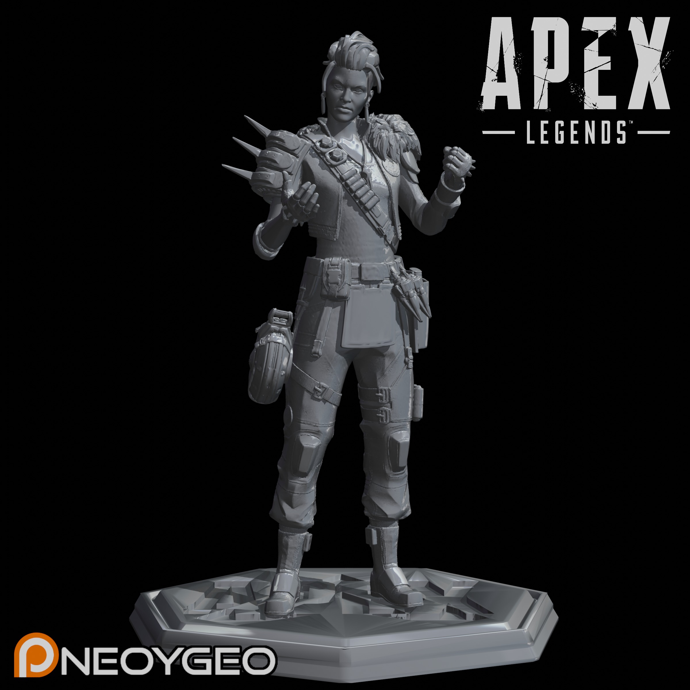 MAD MAGGIE REBEL WARLORD - APEX LEGENDS 3D print model_4