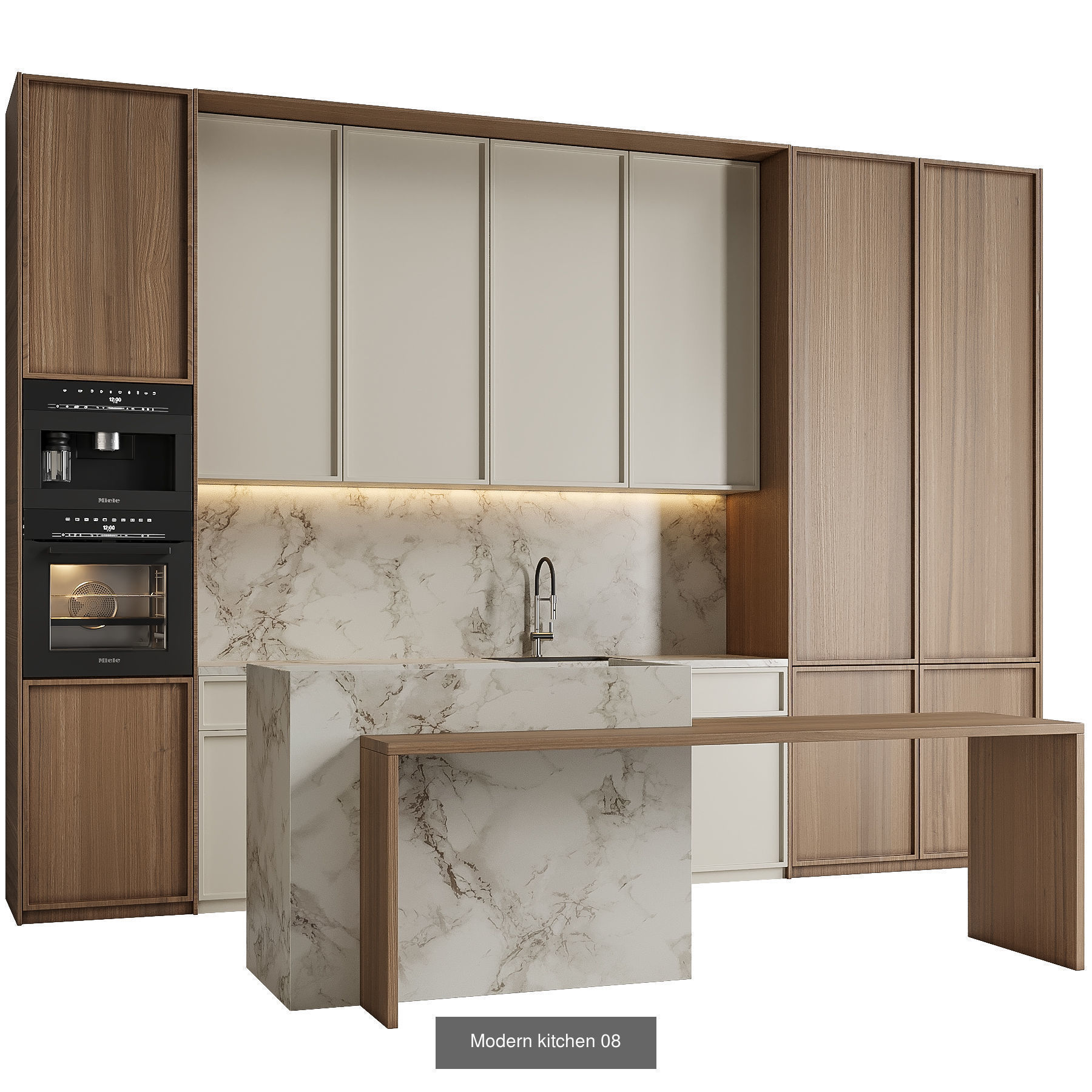 Modern kitchen and decorations and small appliances 3D Model Collection_1