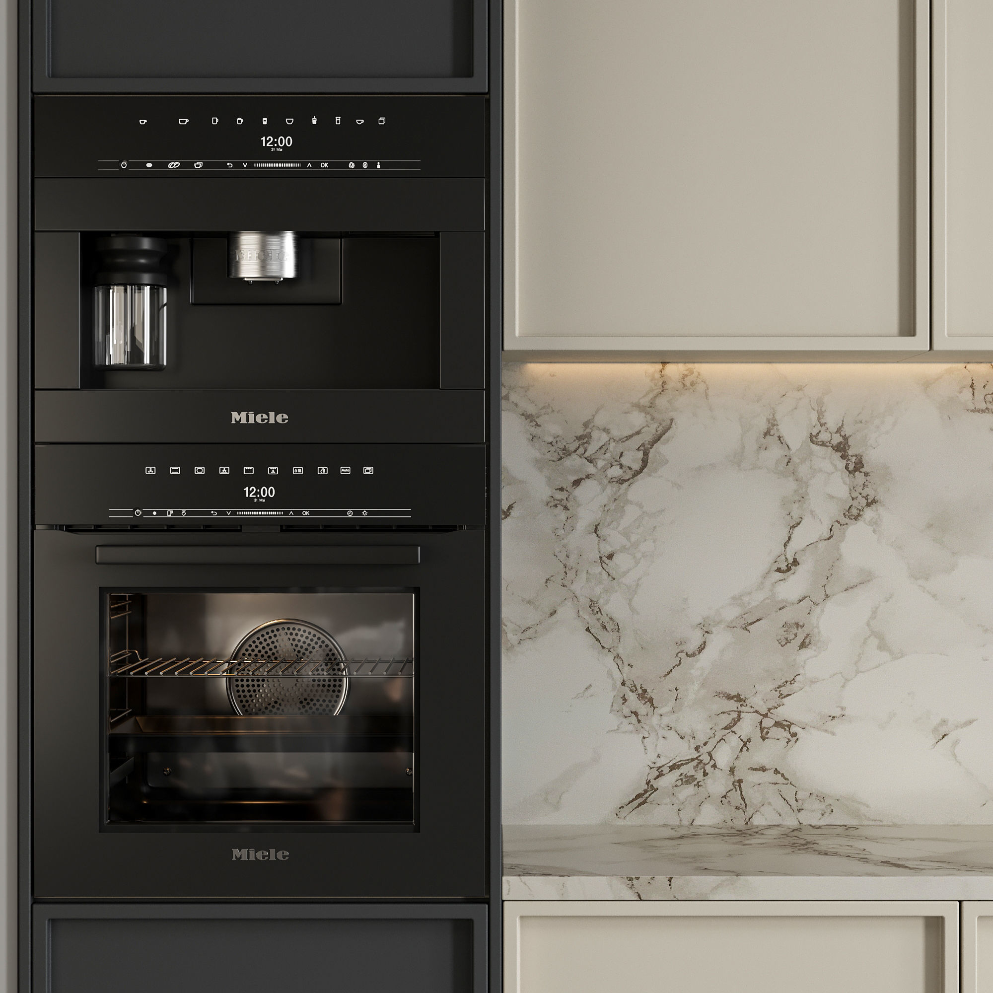 Modern kitchen and decorations and small appliances 3D Model Collection_15