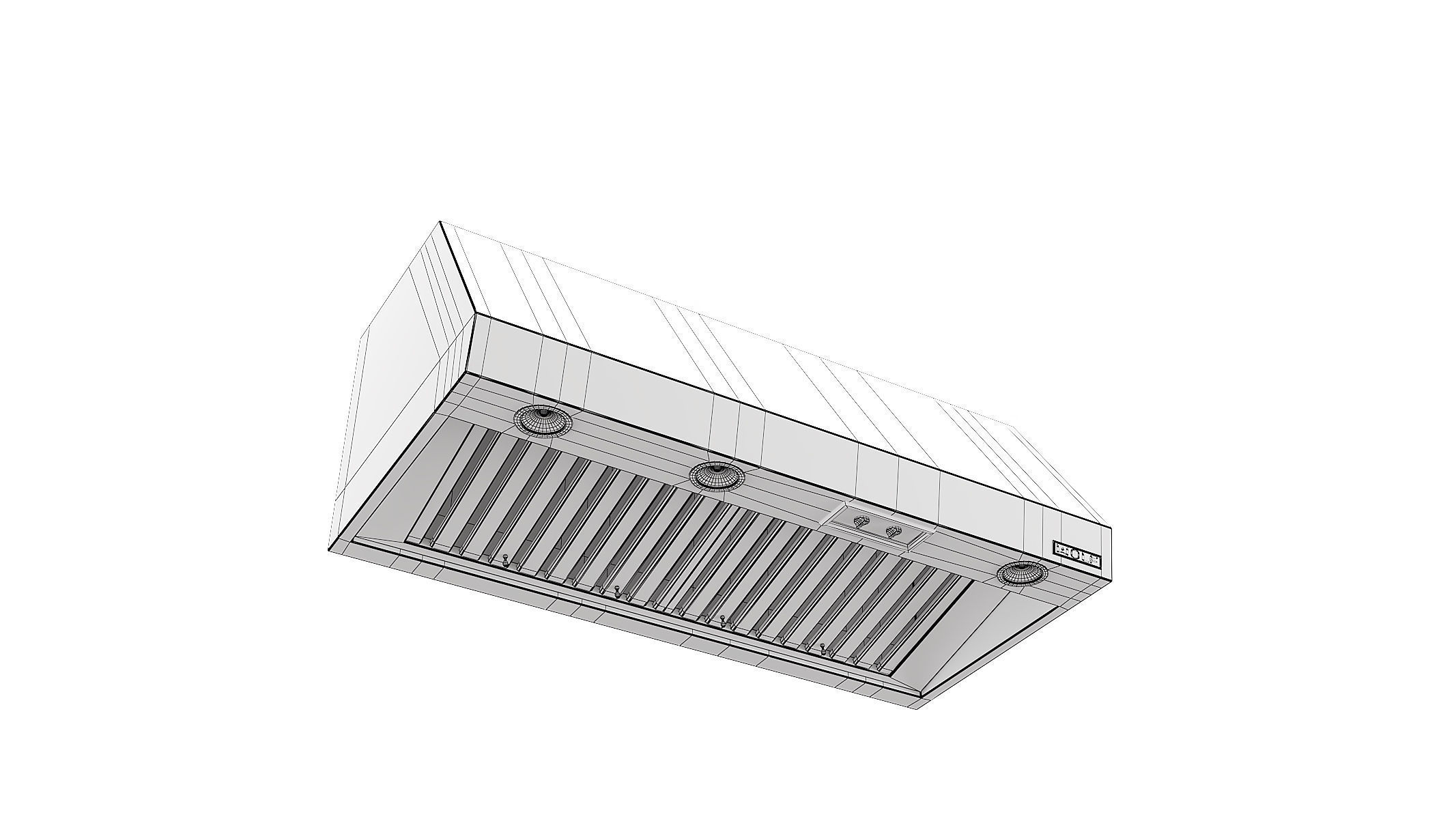 Wolf Wall Mount Canopy Range Hood PW482418 3D model_3